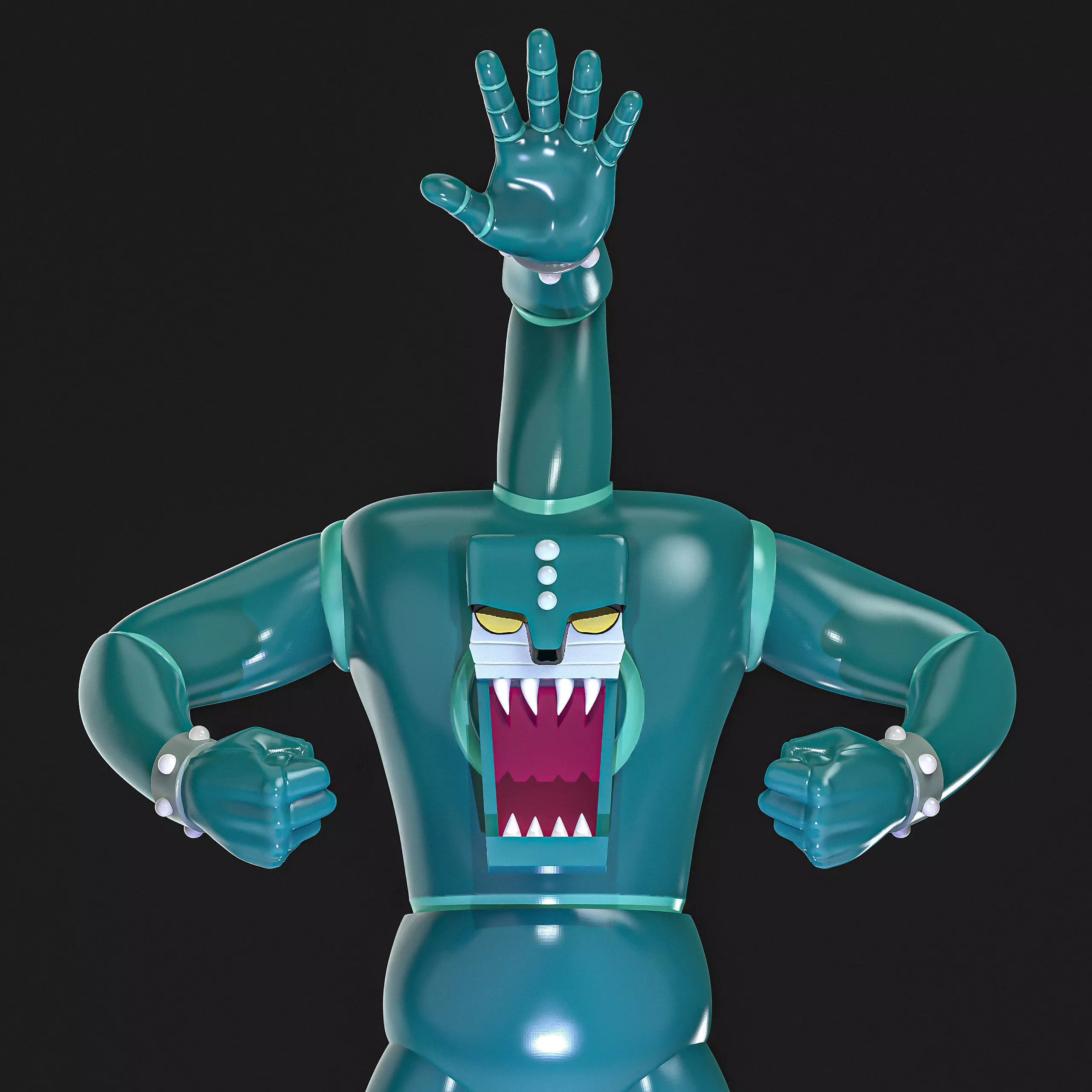 Triple L5 Mazinger Z 3D print model_3