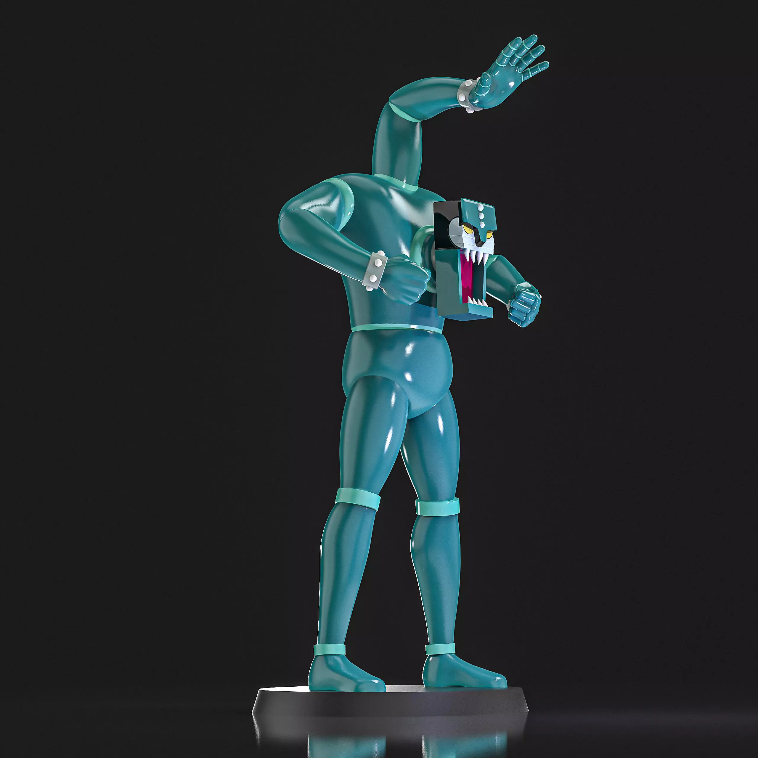 Triple L5 Mazinger Z 3D print model_5