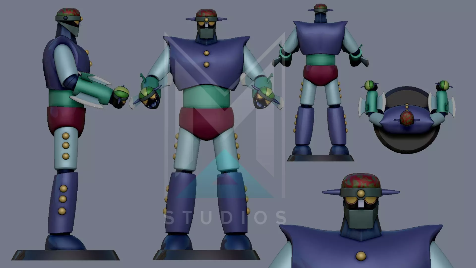 Marion P3 Mazinger Z 3D print model_1