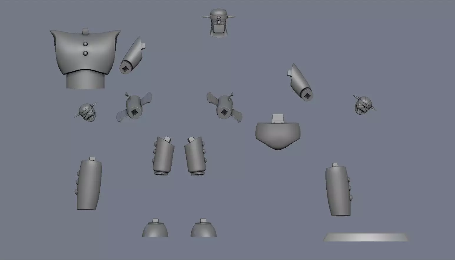 Marion P3 Mazinger Z 3D print model_7