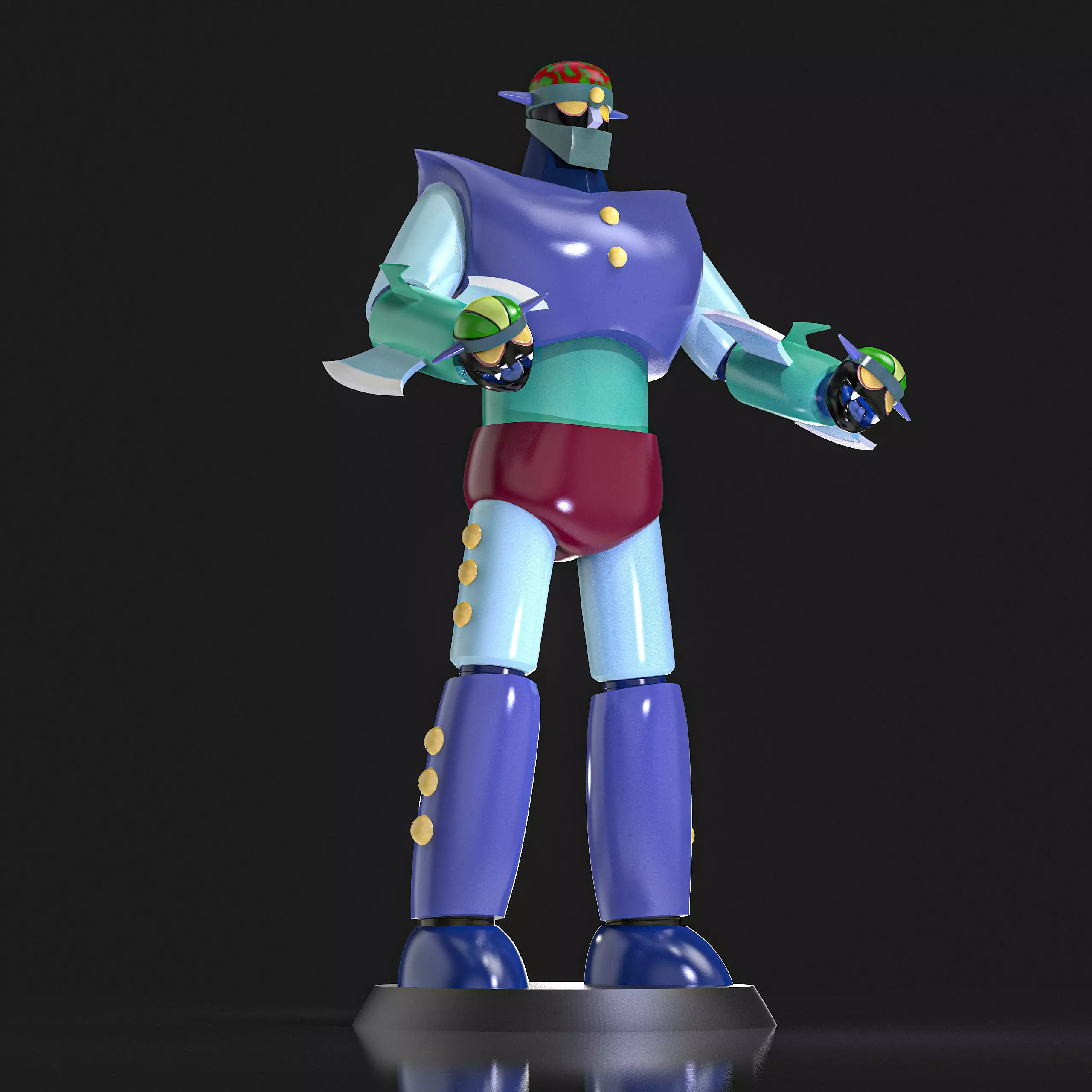 Marion P3 Mazinger Z 3D print model_2