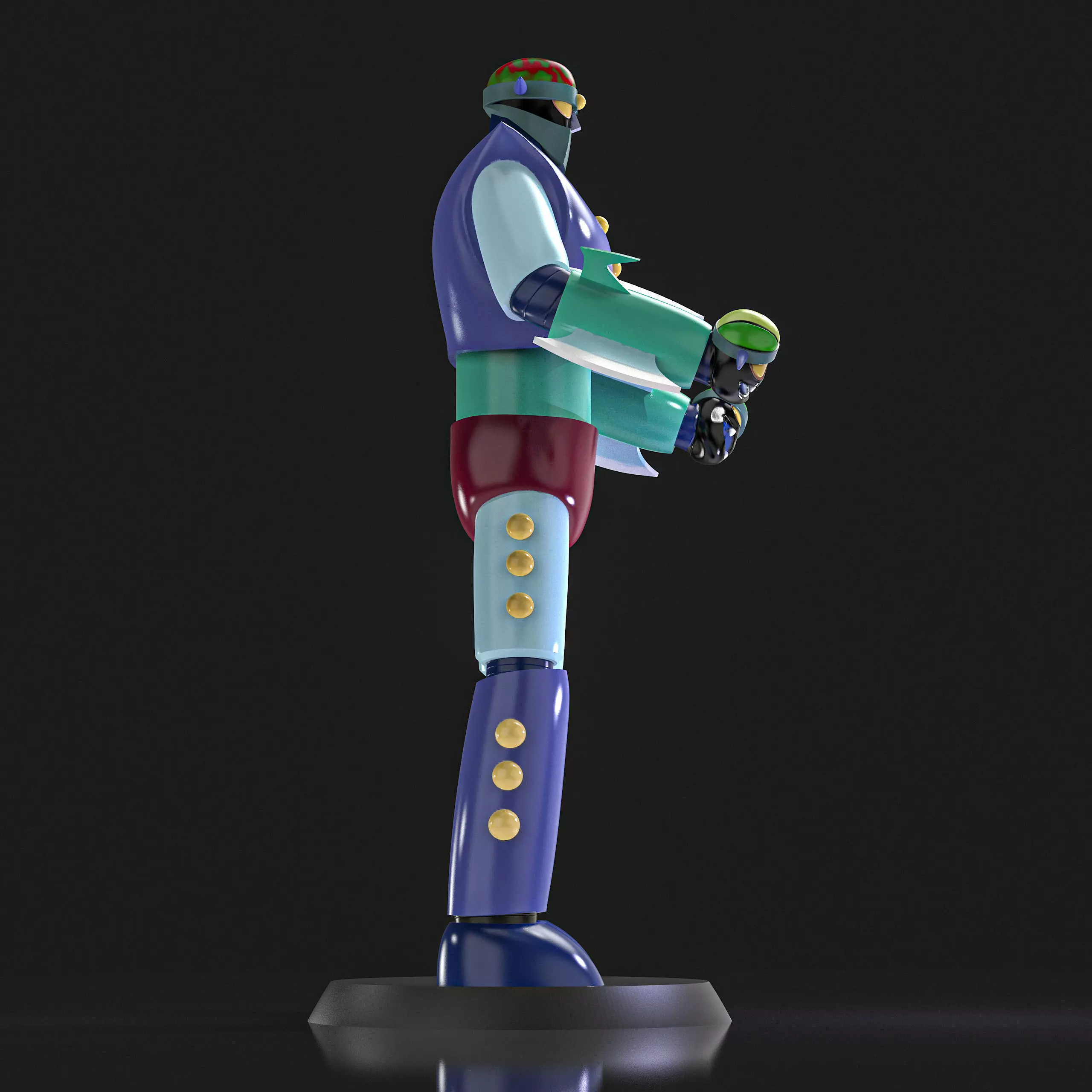 Marion P3 Mazinger Z 3D print model_6