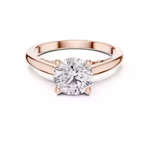 Solitaire Round Cut Diamond Engagement Ring 3DM STL Video