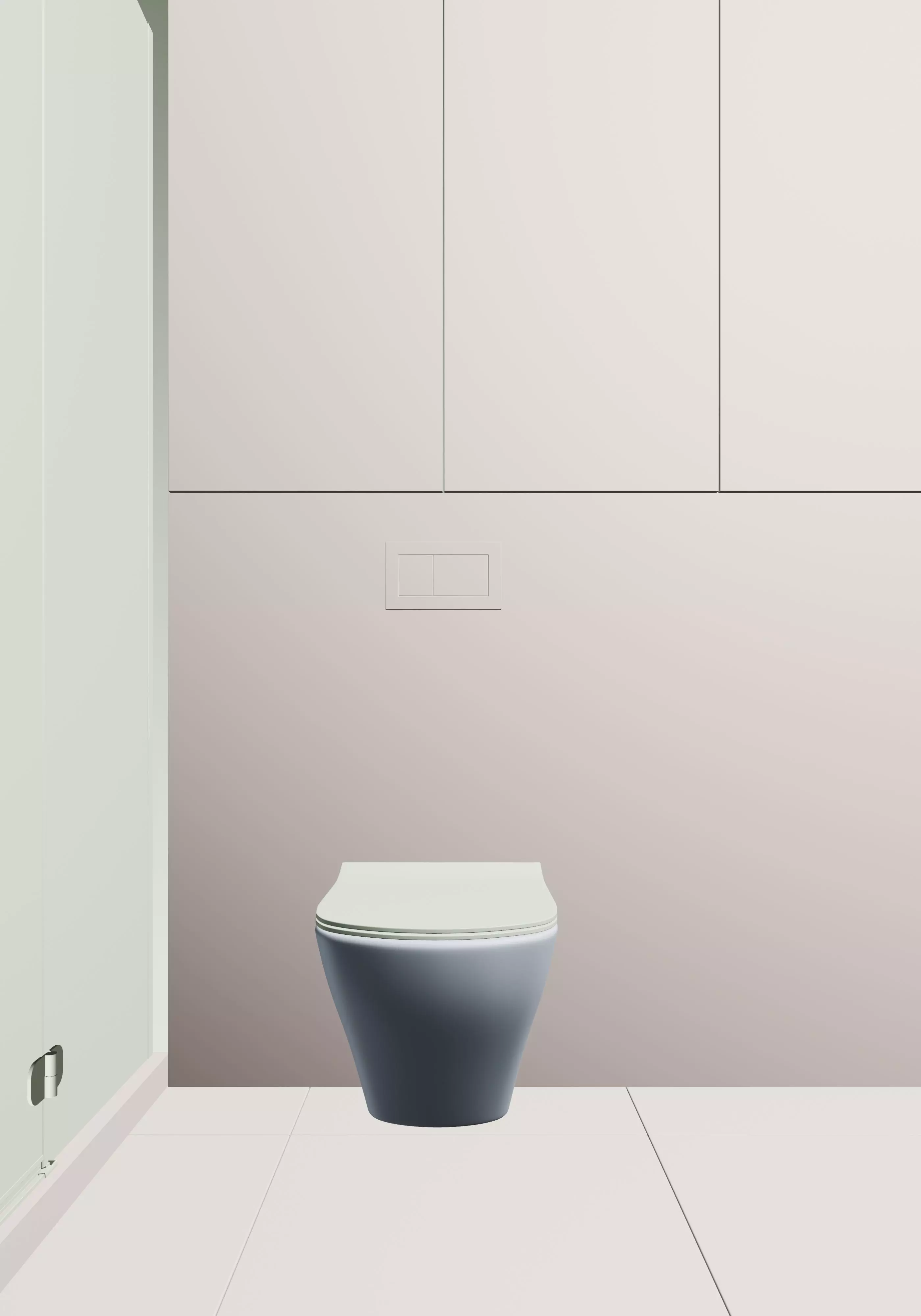 modern bedroom and bathroom 3D model_9