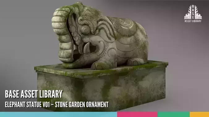 Elephant Statue V01 Stone Garden Ornament