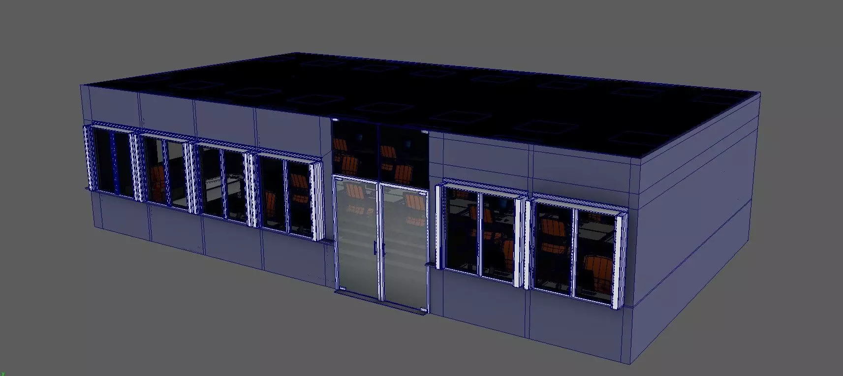 School  Office Computer Lab 3D Model  Low Poly PBR Textures Low-poly 3D model_5