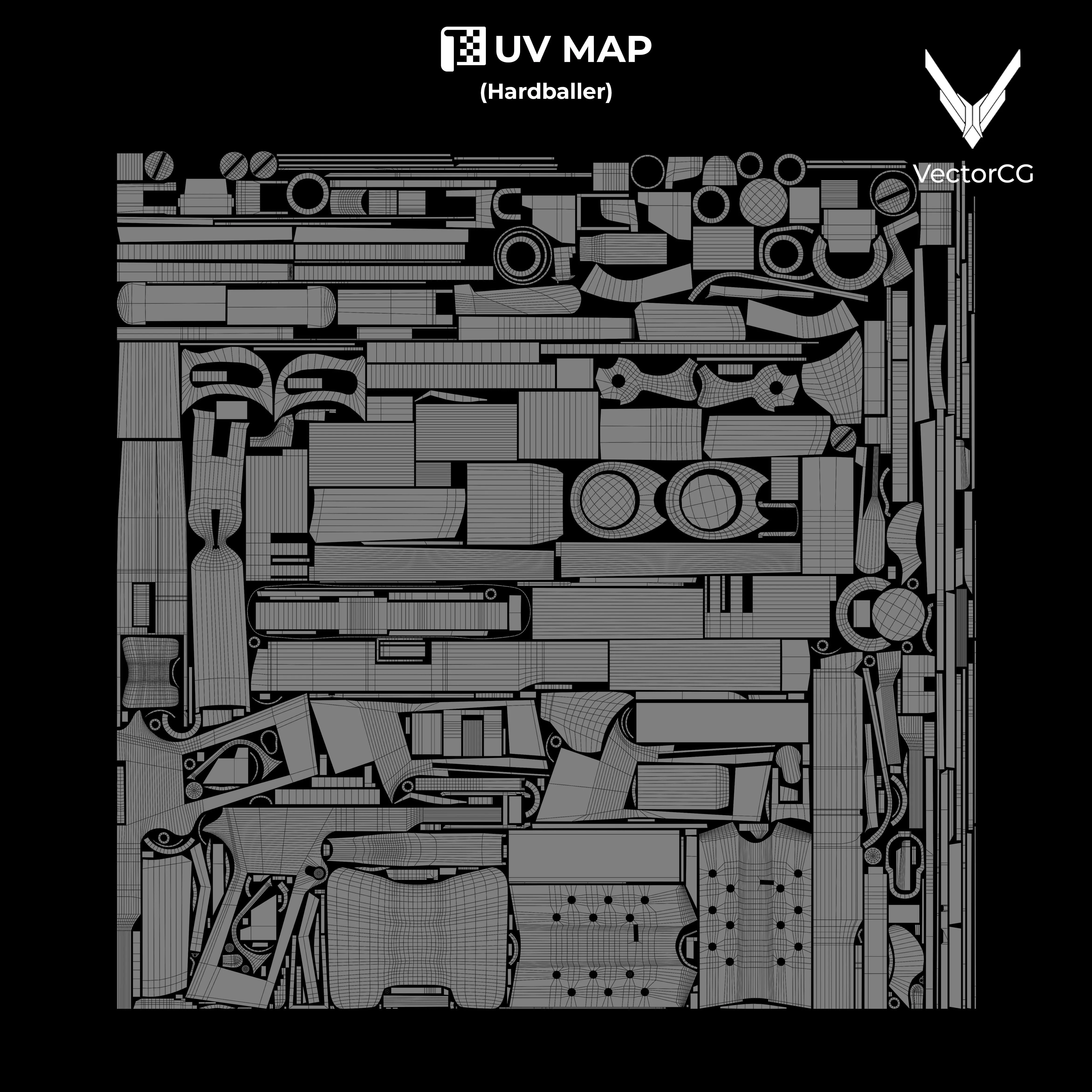 AMT Hardballer Low-poly 3D model_30