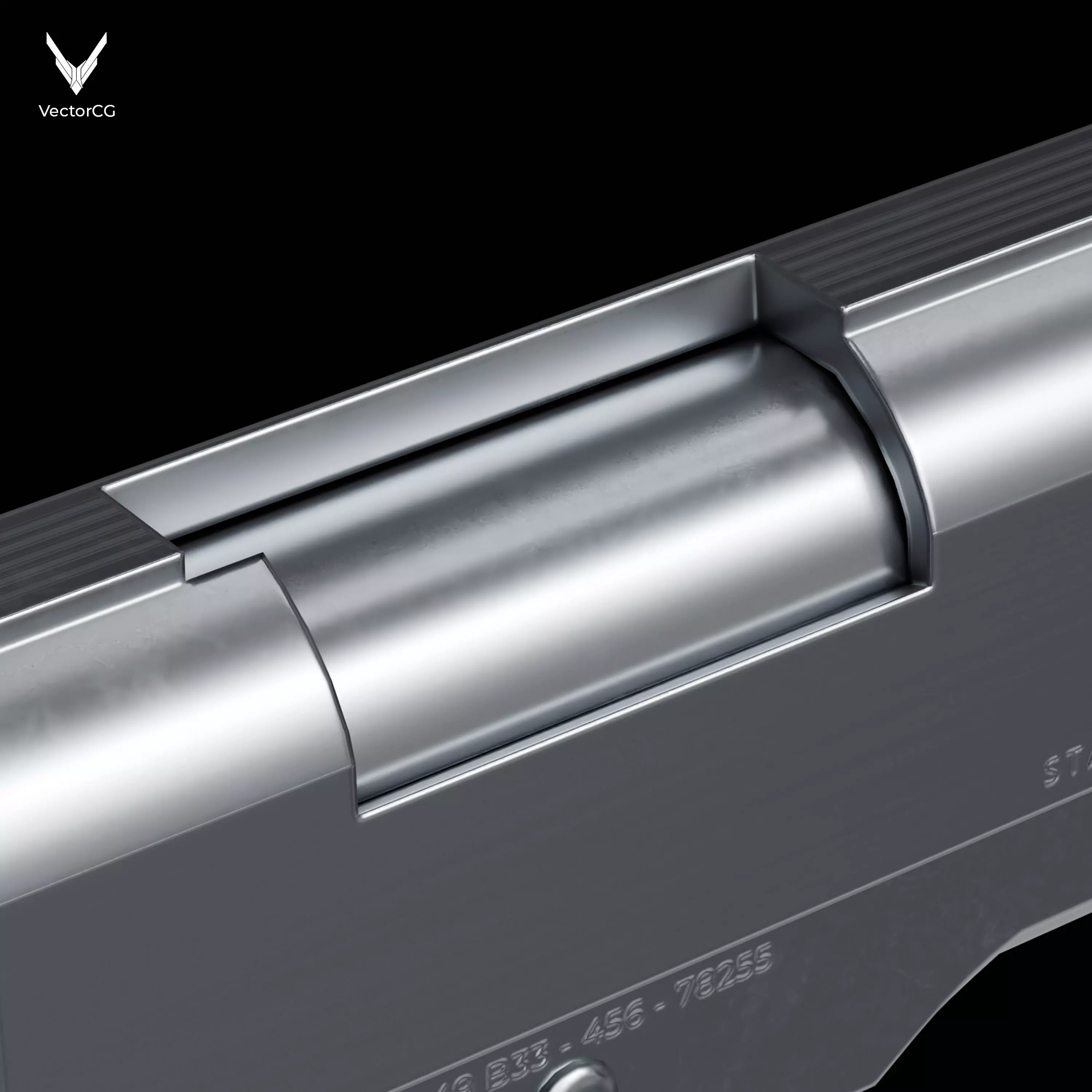 AMT Hardballer Low-poly 3D model_17