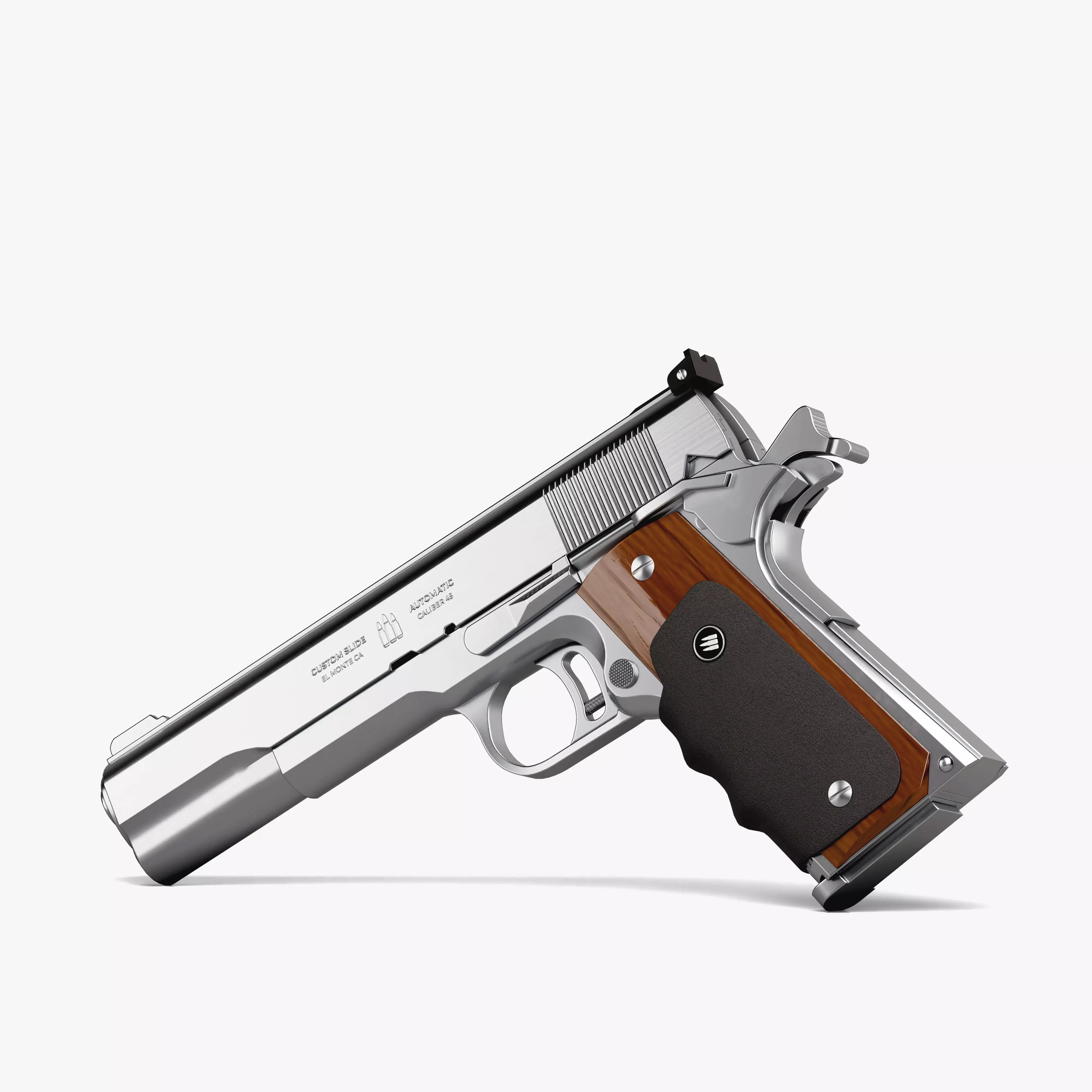 AMT Hardballer Low-poly 3D model_0