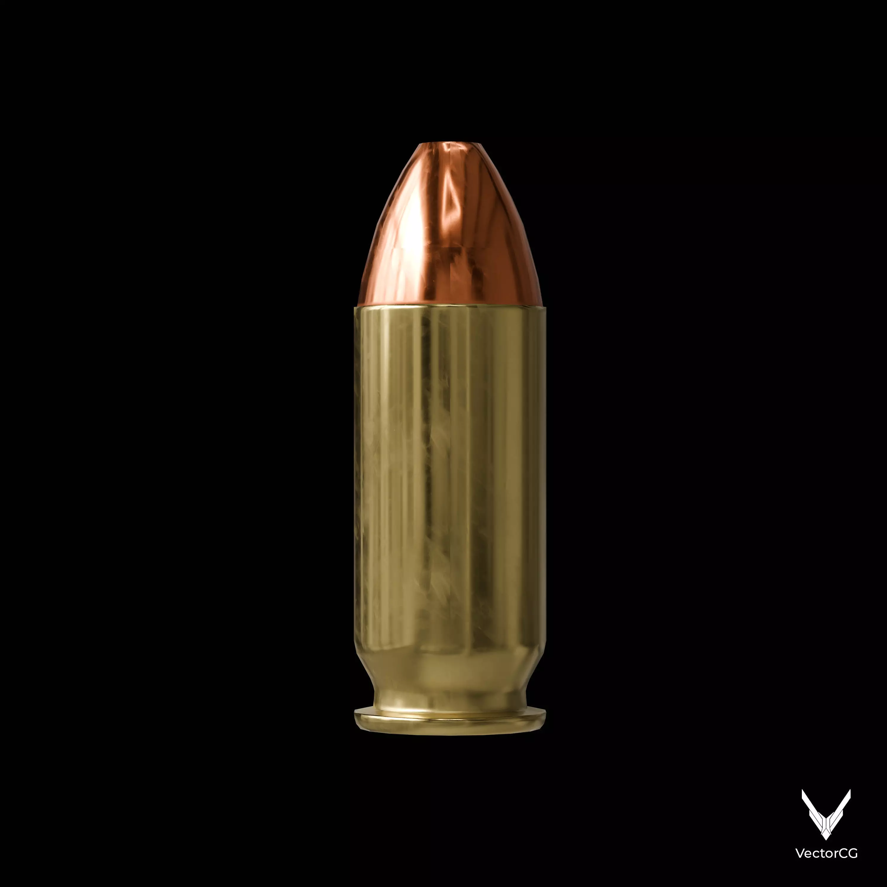 AMT Hardballer Low-poly 3D model_21