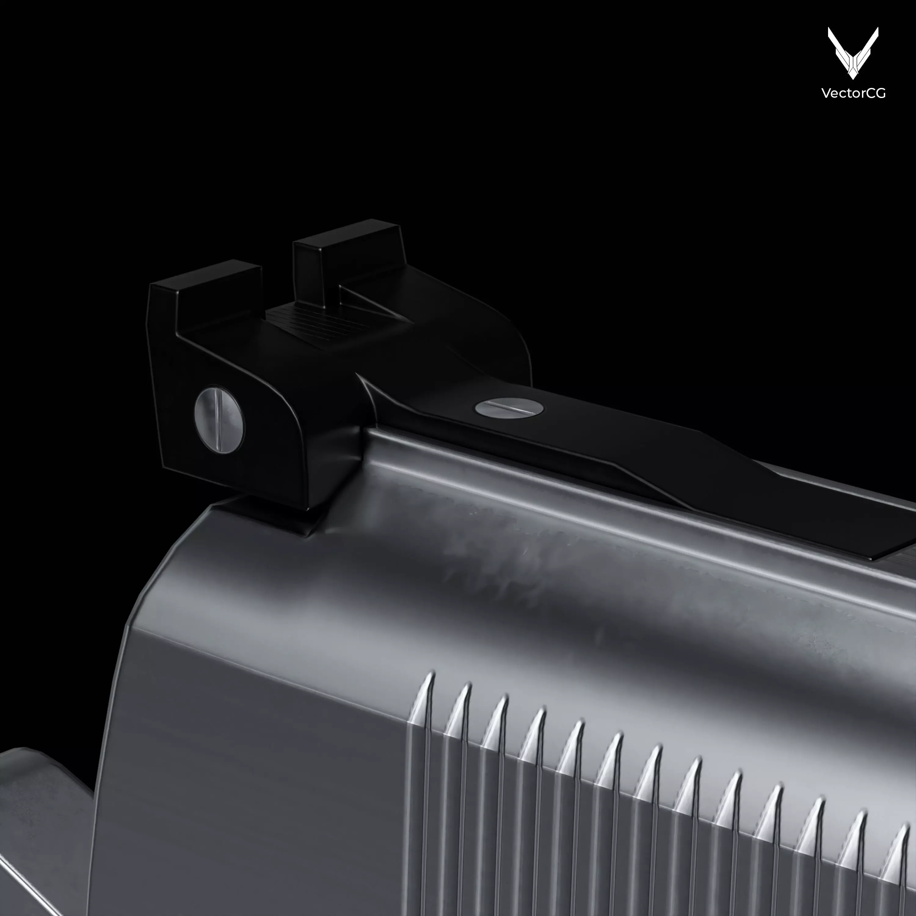 AMT Hardballer Low-poly 3D model_15