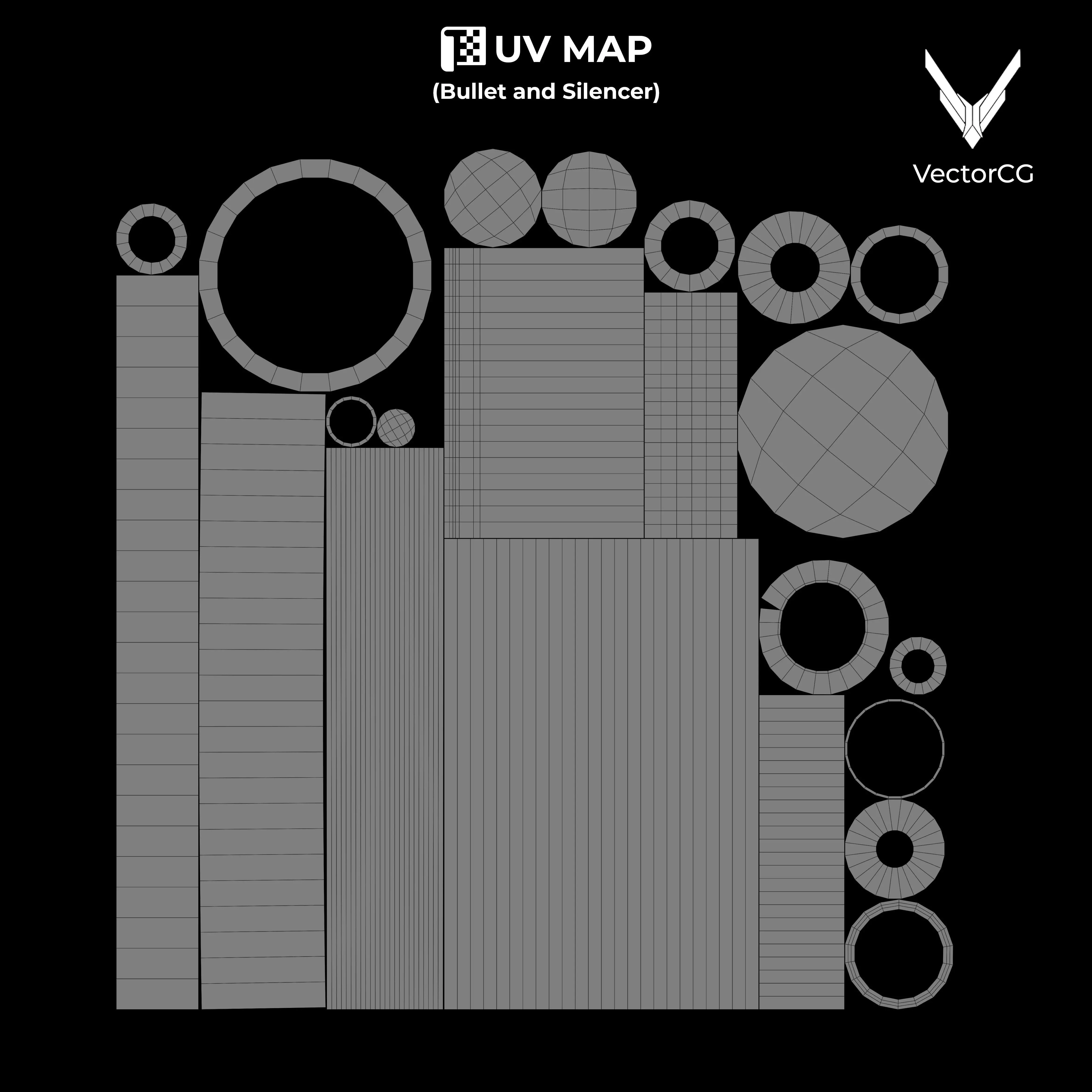 AMT Hardballer Low-poly 3D model_29