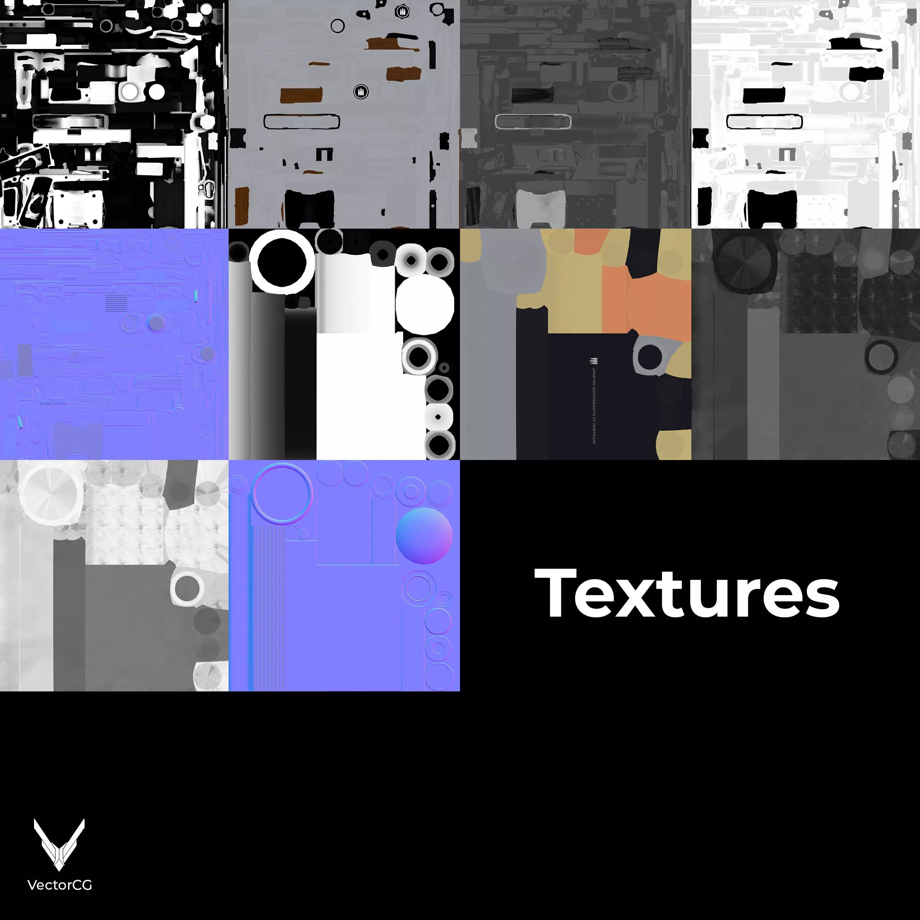 AMT Hardballer Low-poly 3D model_31