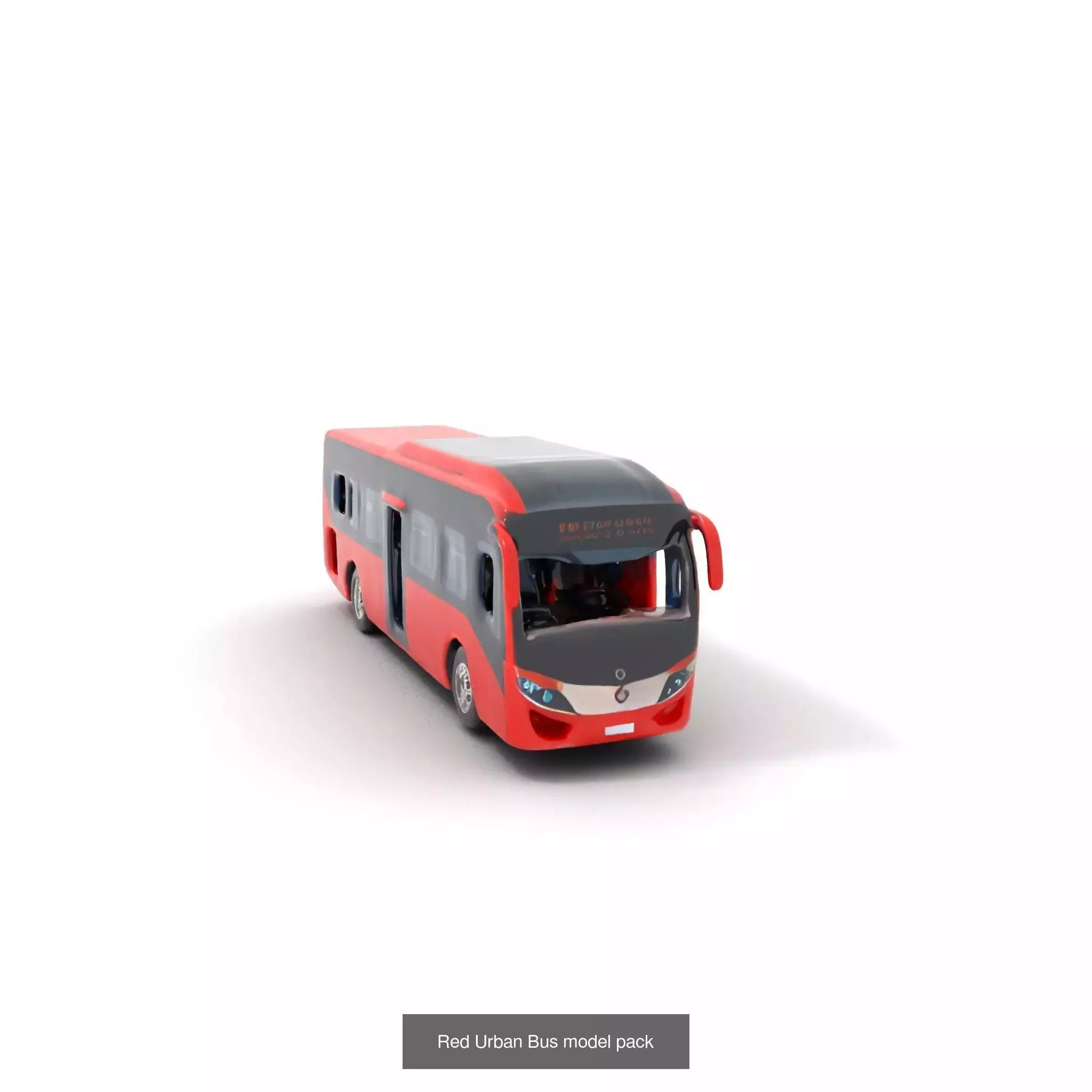 Futuristic Urban Buses Pack 3D Model Collection_64