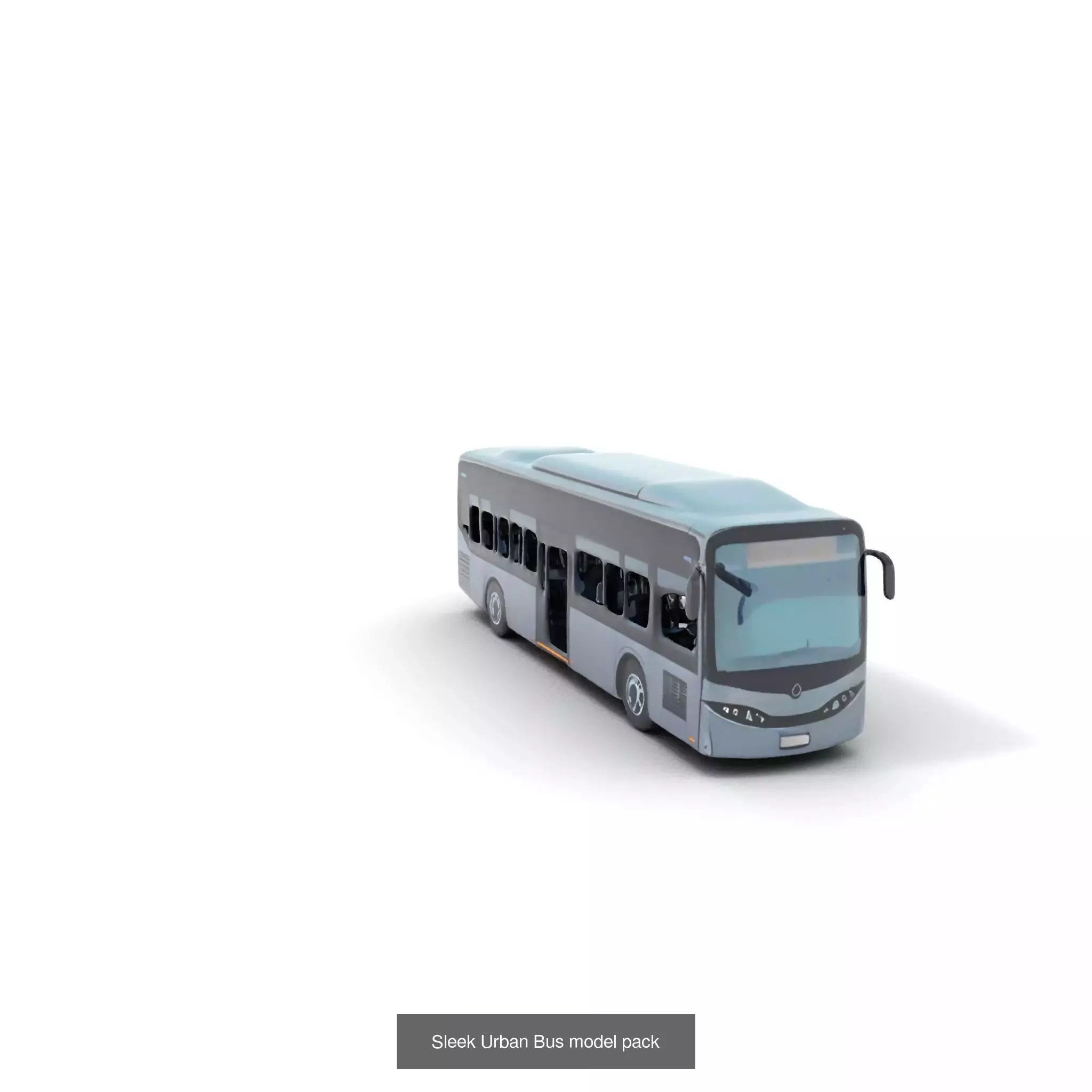 Futuristic Urban Buses Pack 3D Model Collection_57