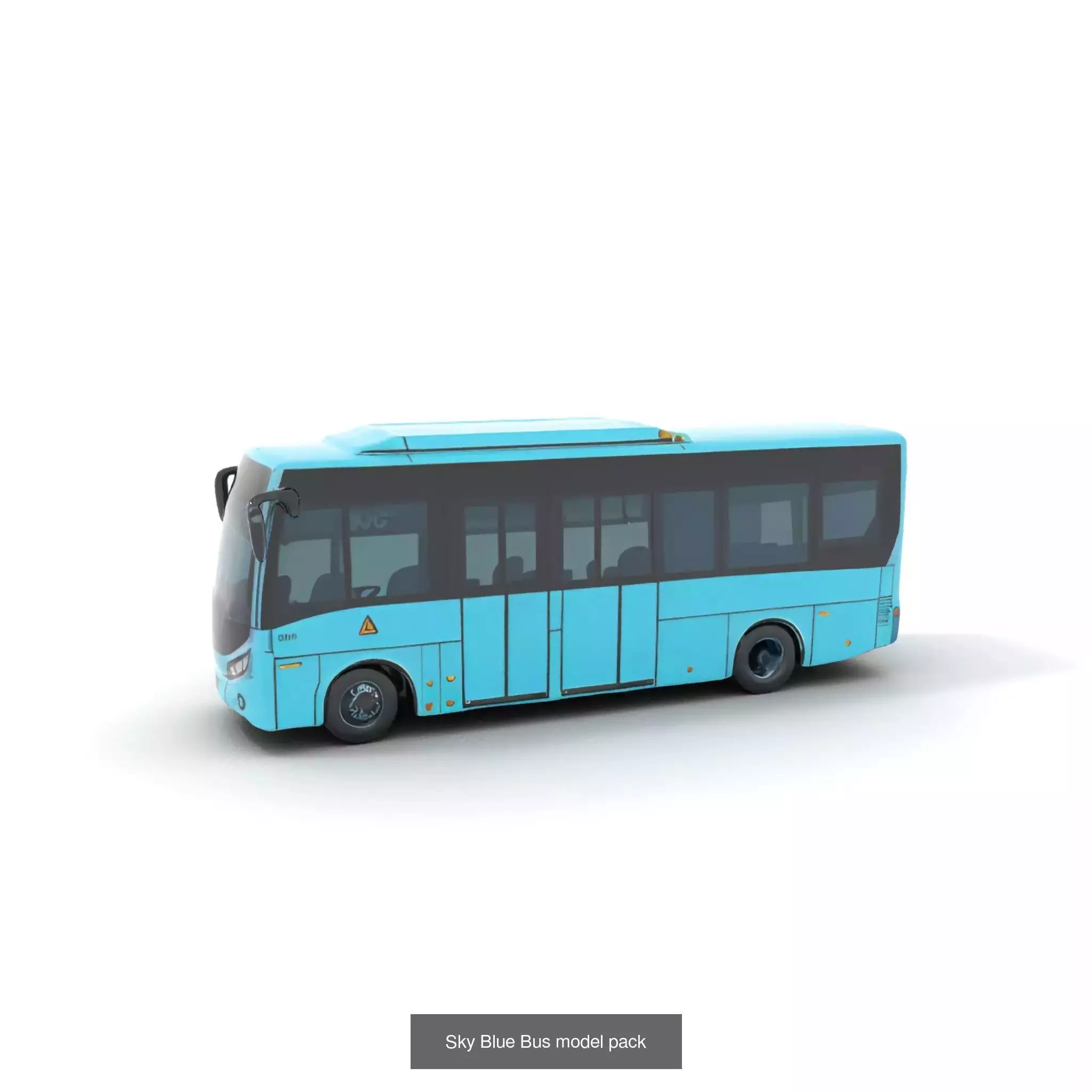 Futuristic Urban Buses Pack 3D Model Collection_61