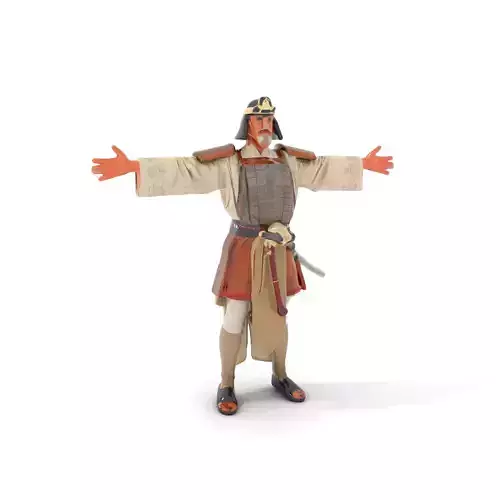 Samurai Warrior Armor model pack Low-poly 3D model
