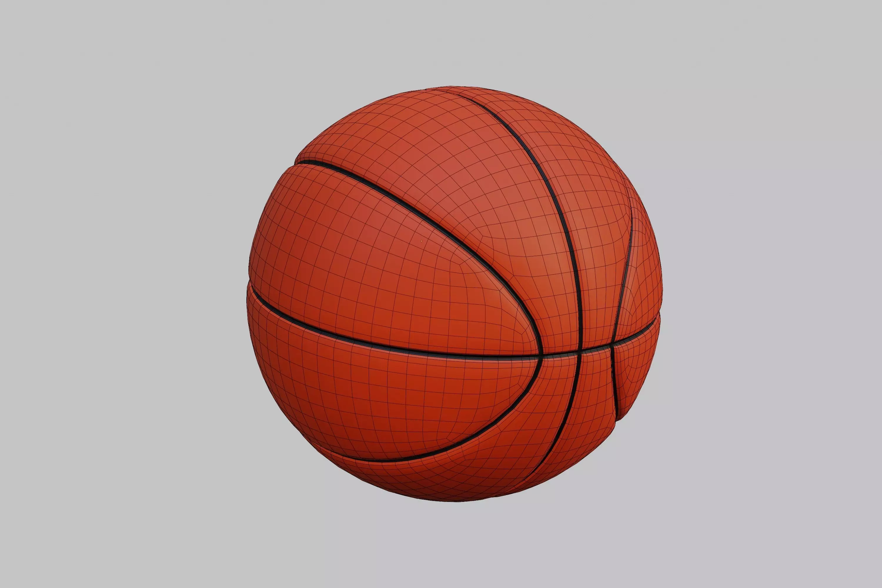 Basketball 3d model Low-poly 3D model_7