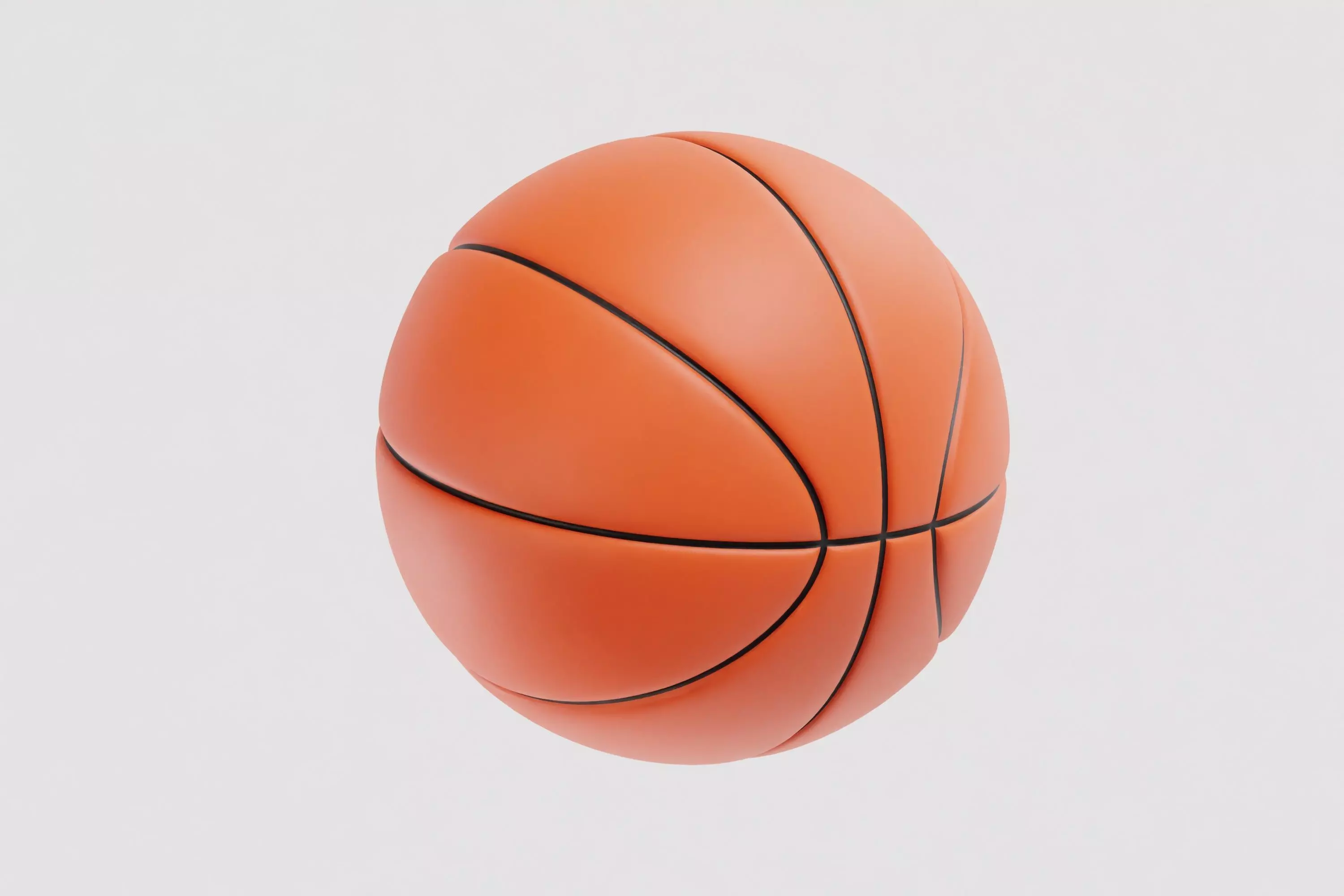 Basketball 3d model Low-poly 3D model_5