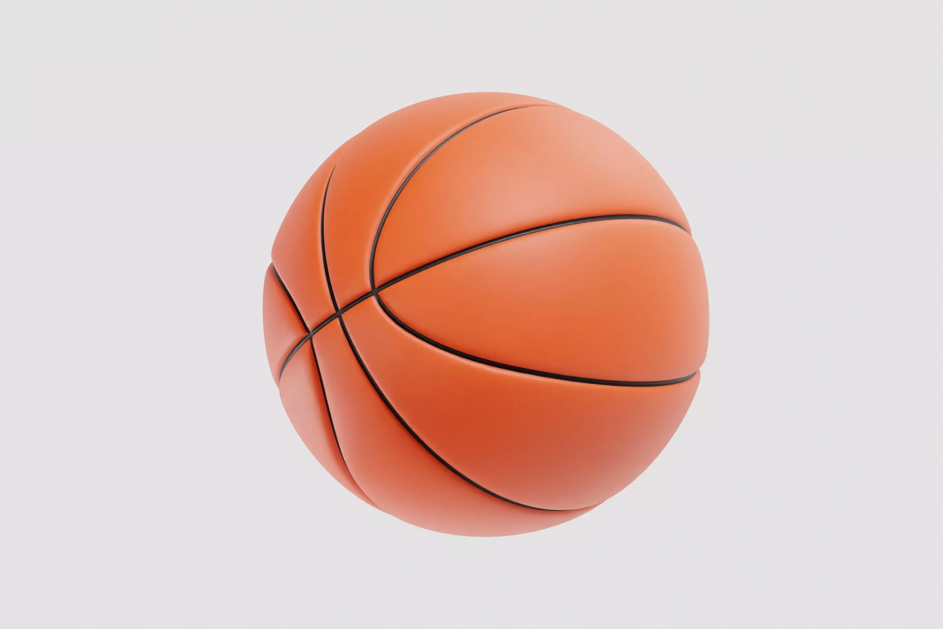 Basketball 3d model Low-poly 3D model_1