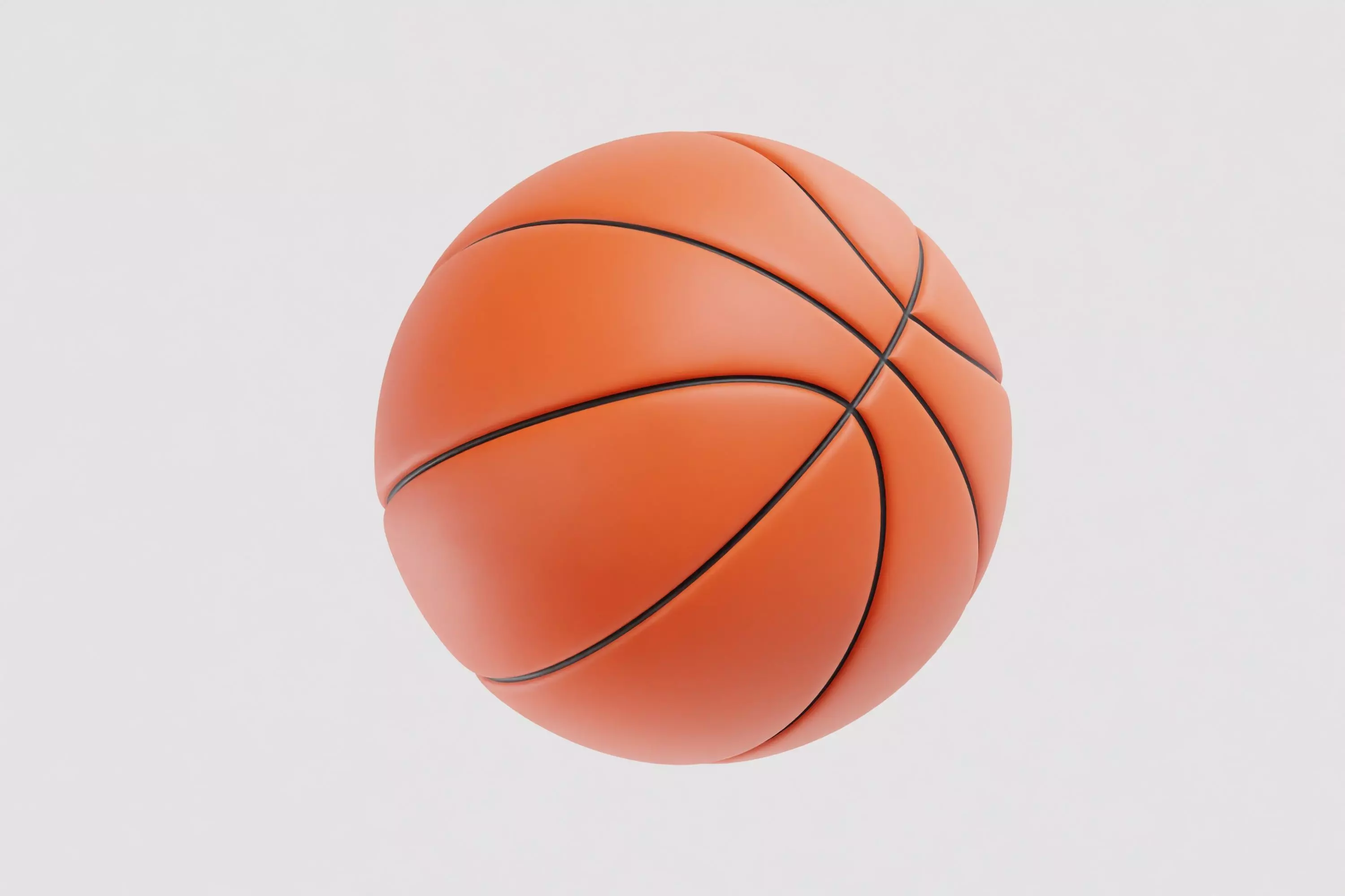 Basketball 3d model Low-poly 3D model_2