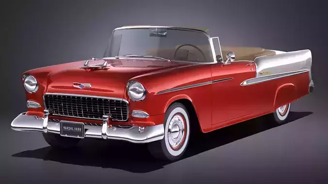 Chevrolet Bel Air 1955 Convertible VRAY