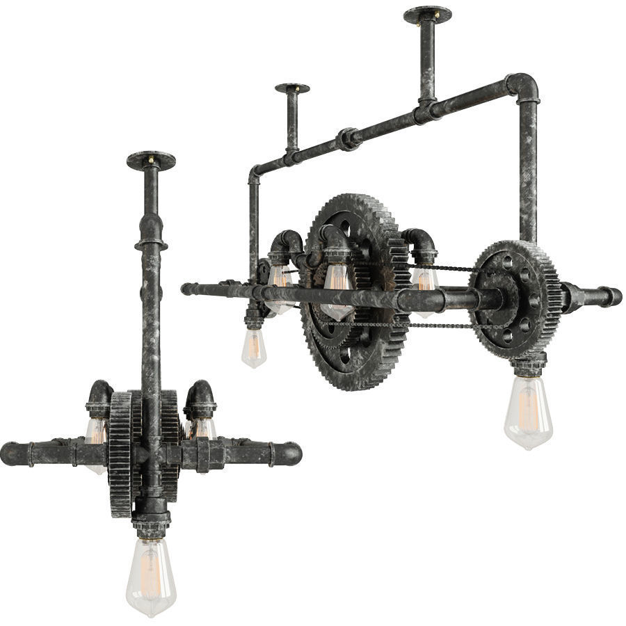 Chandelier connect sogwheel 3D model_10