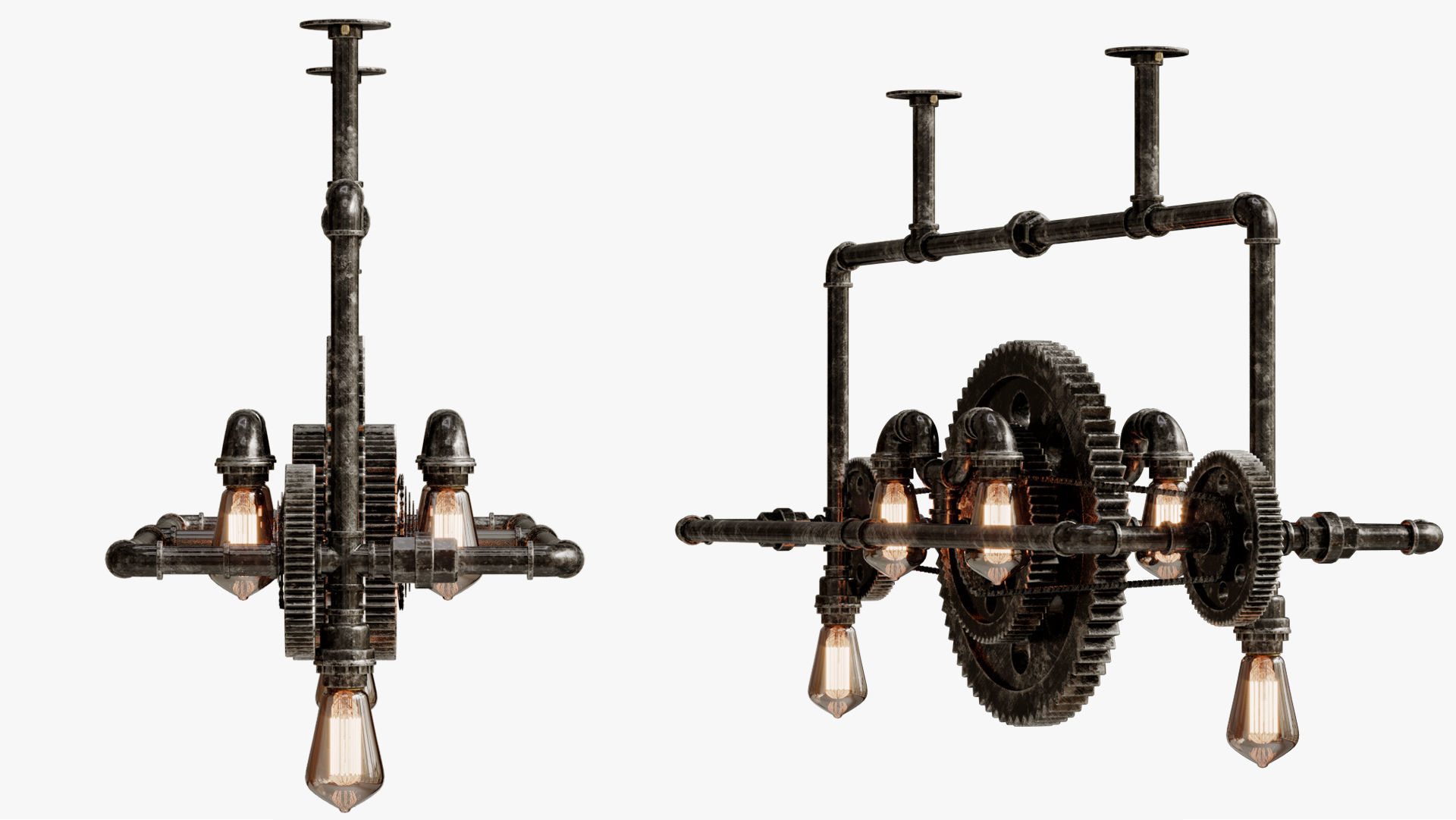 Chandelier connect sogwheel 3D model_4