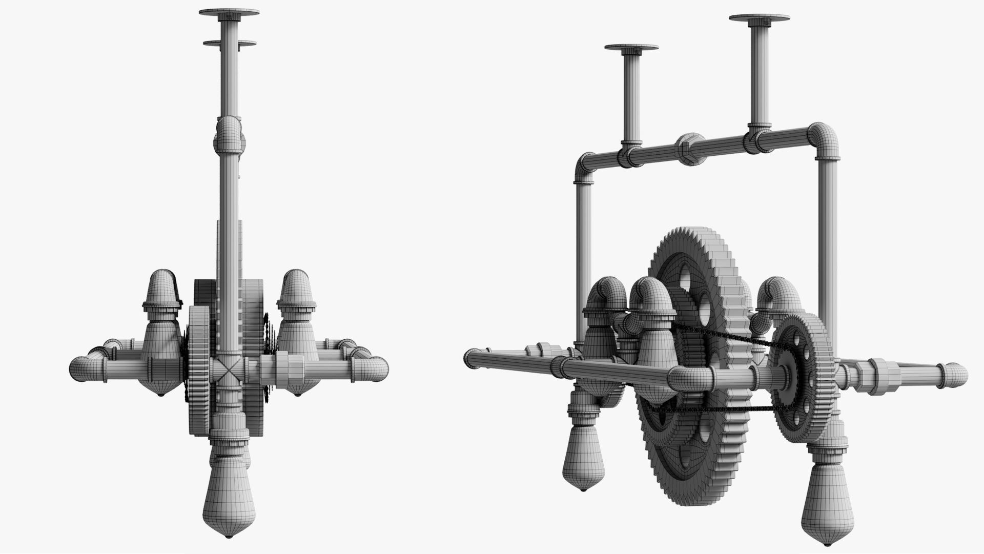 Chandelier connect sogwheel 3D model_8