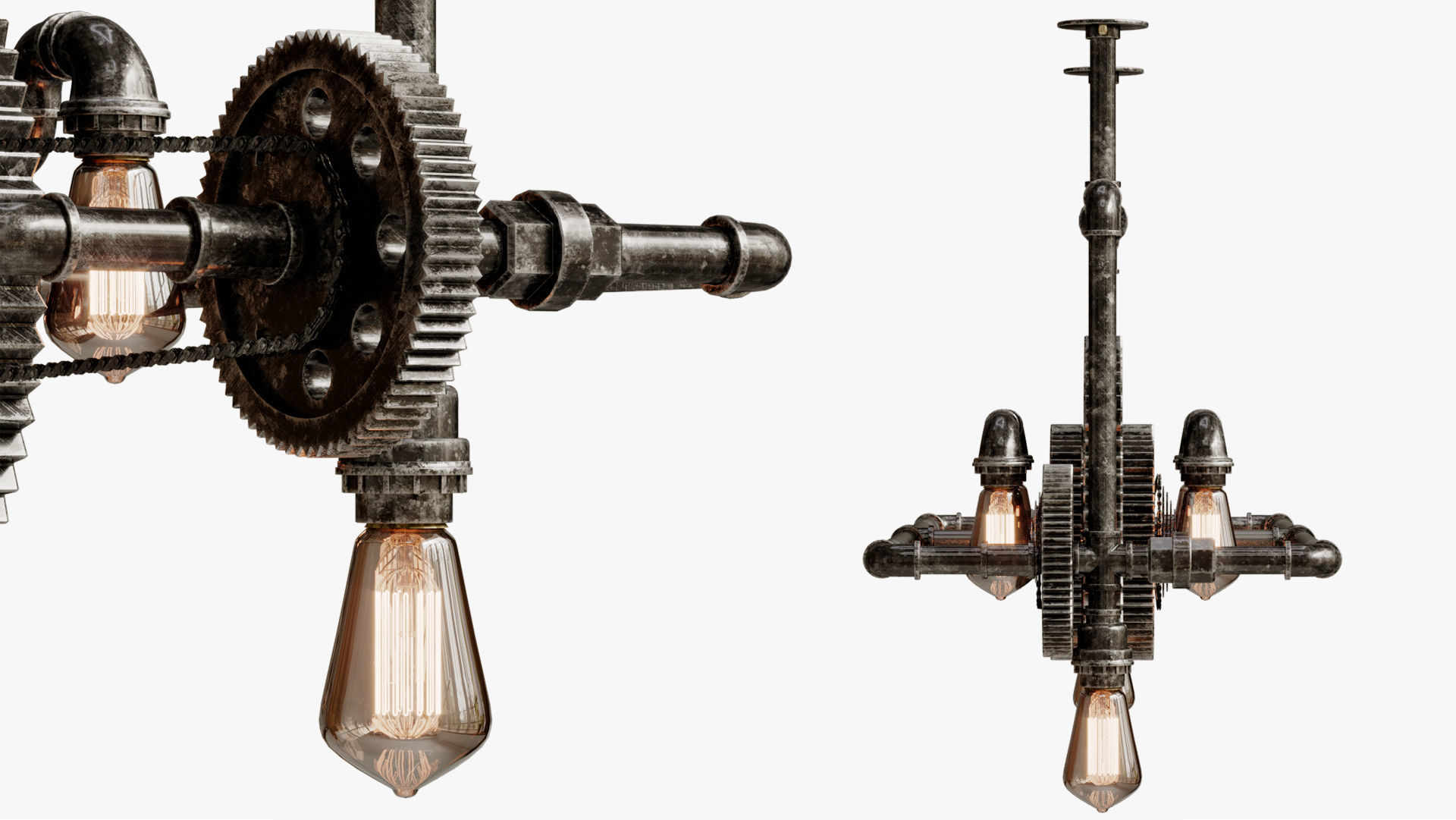 Chandelier connect sogwheel 3D model_3