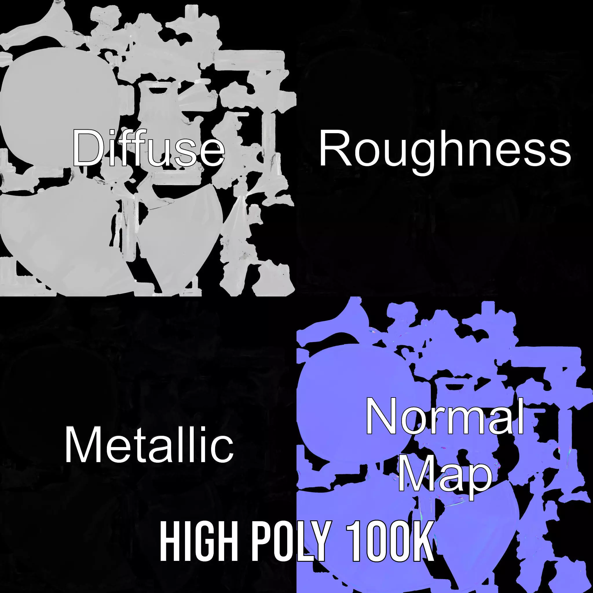 Crystal Splash Sculpture model pack Texture_4