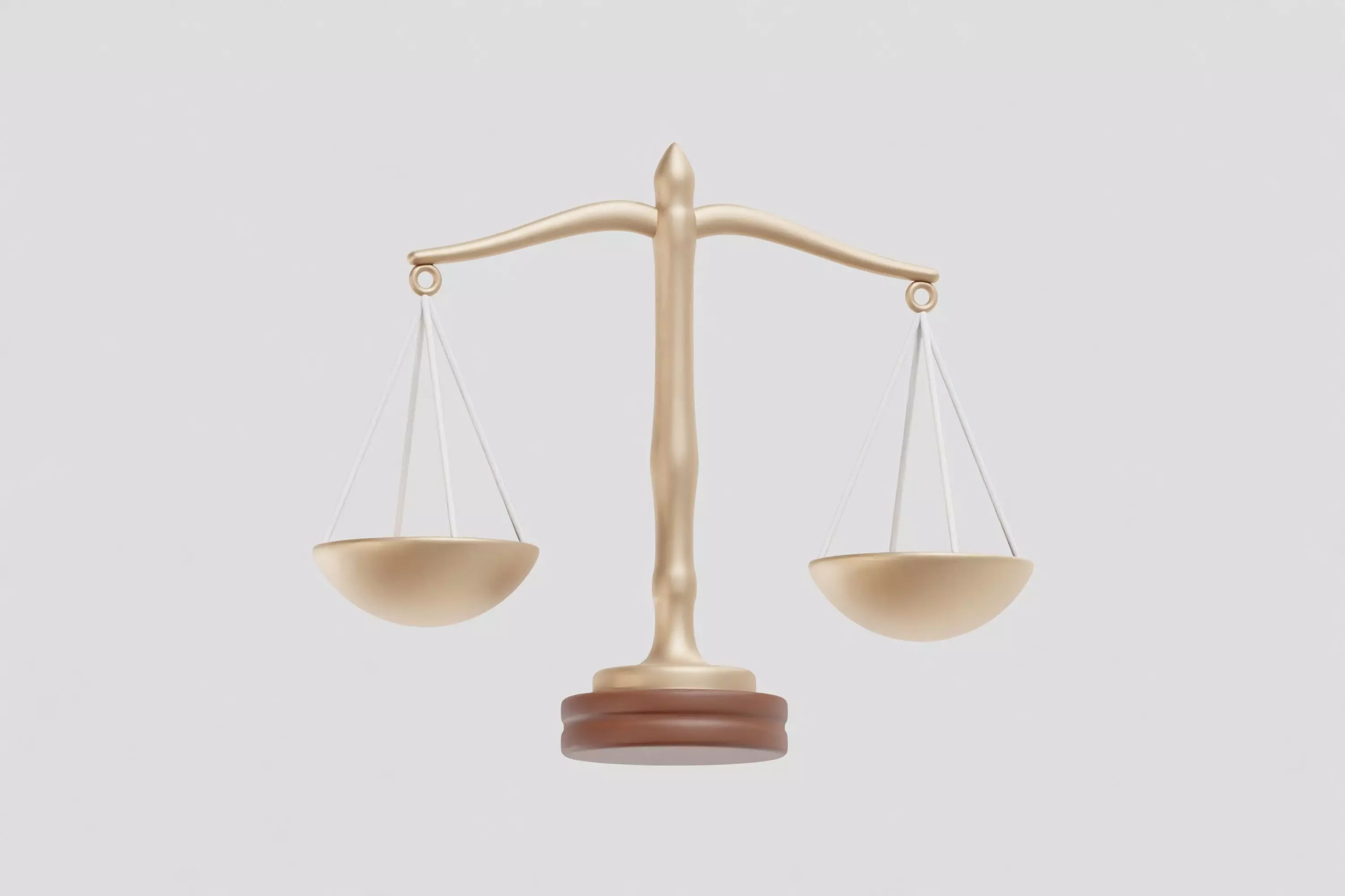 Scales of Justice Low-poly 3D model_3