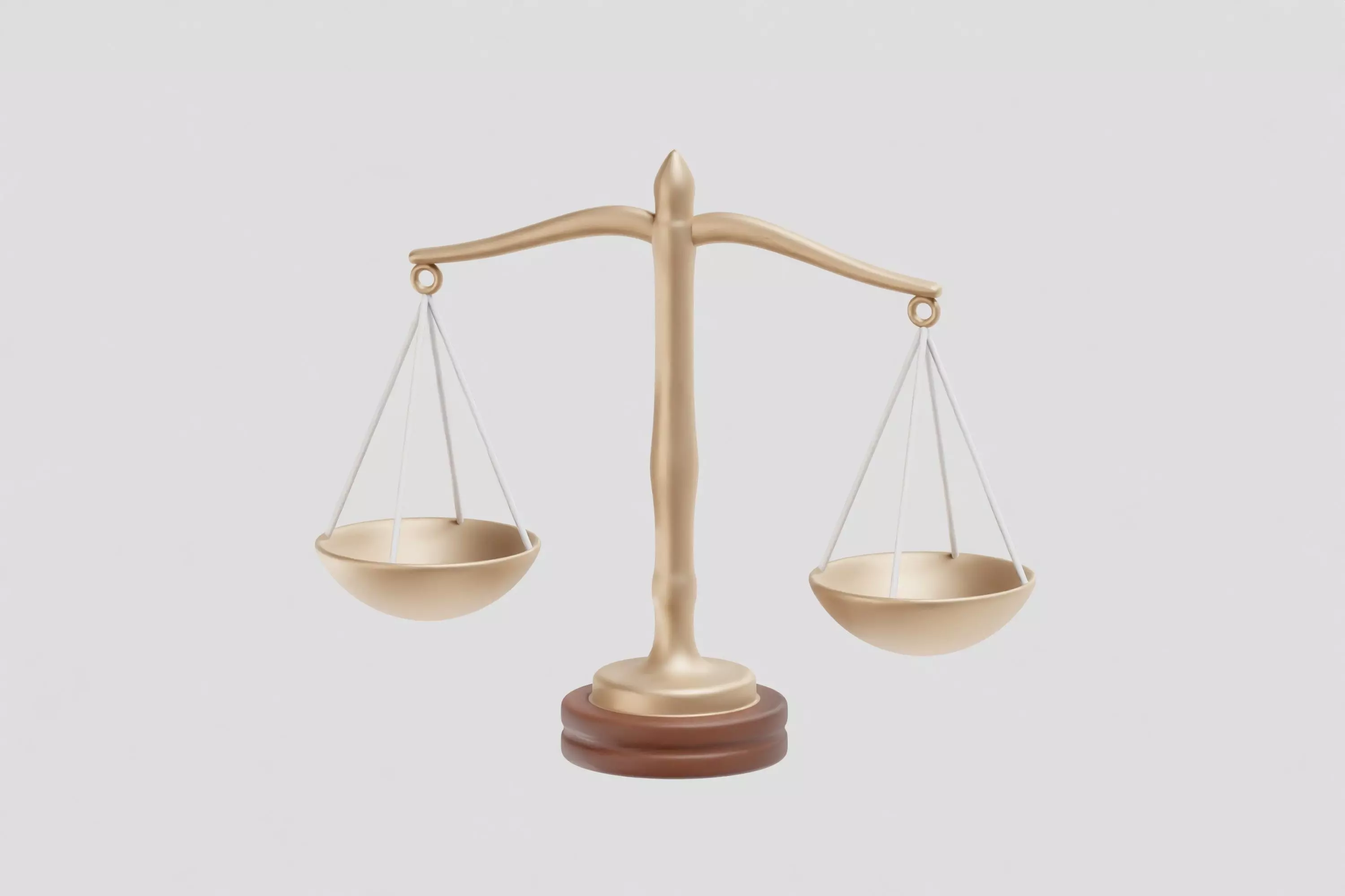 Scales of Justice Low-poly 3D model_1