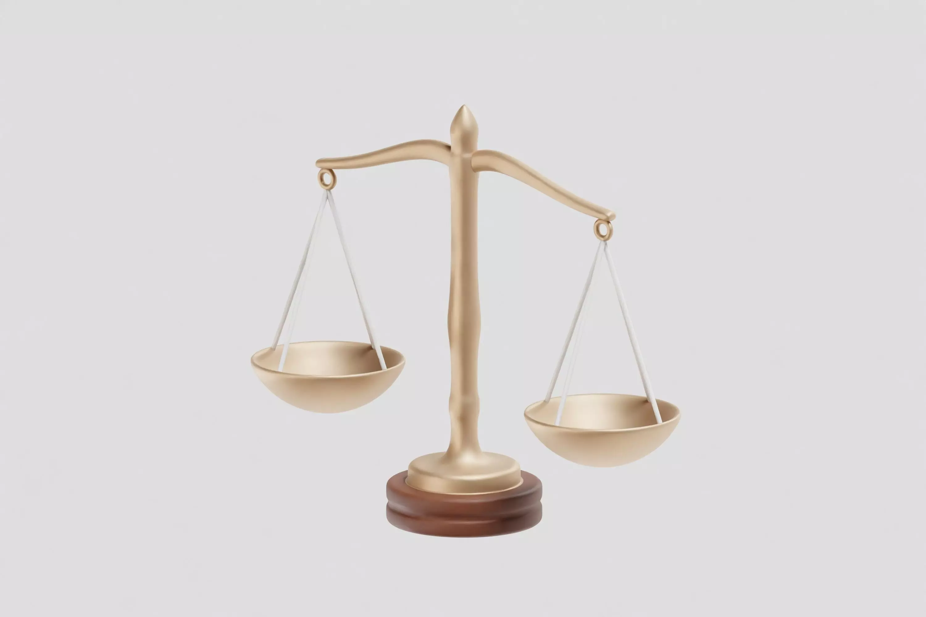 Scales of Justice Low-poly 3D model_5