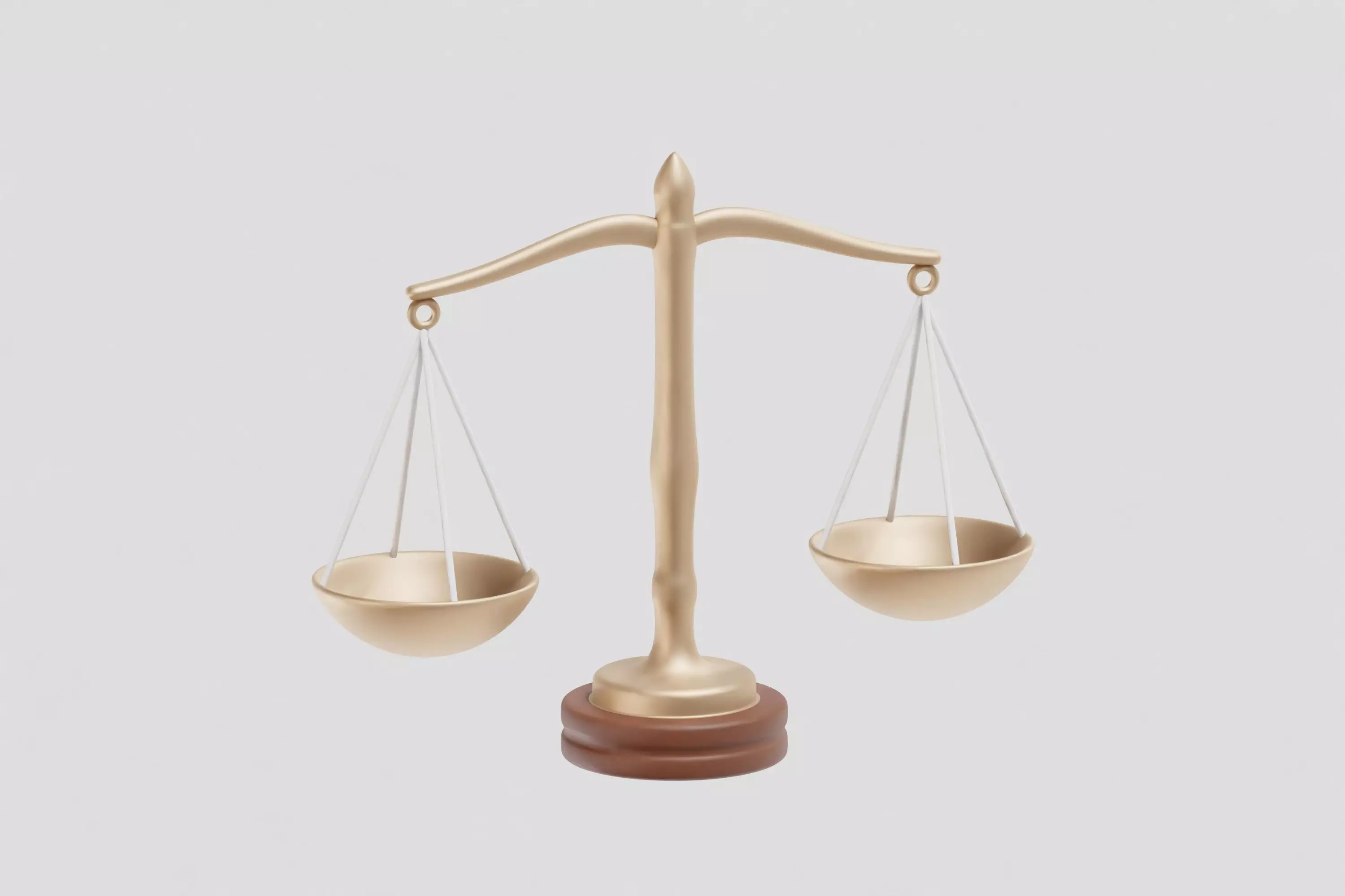 Scales of Justice Low-poly 3D model_4