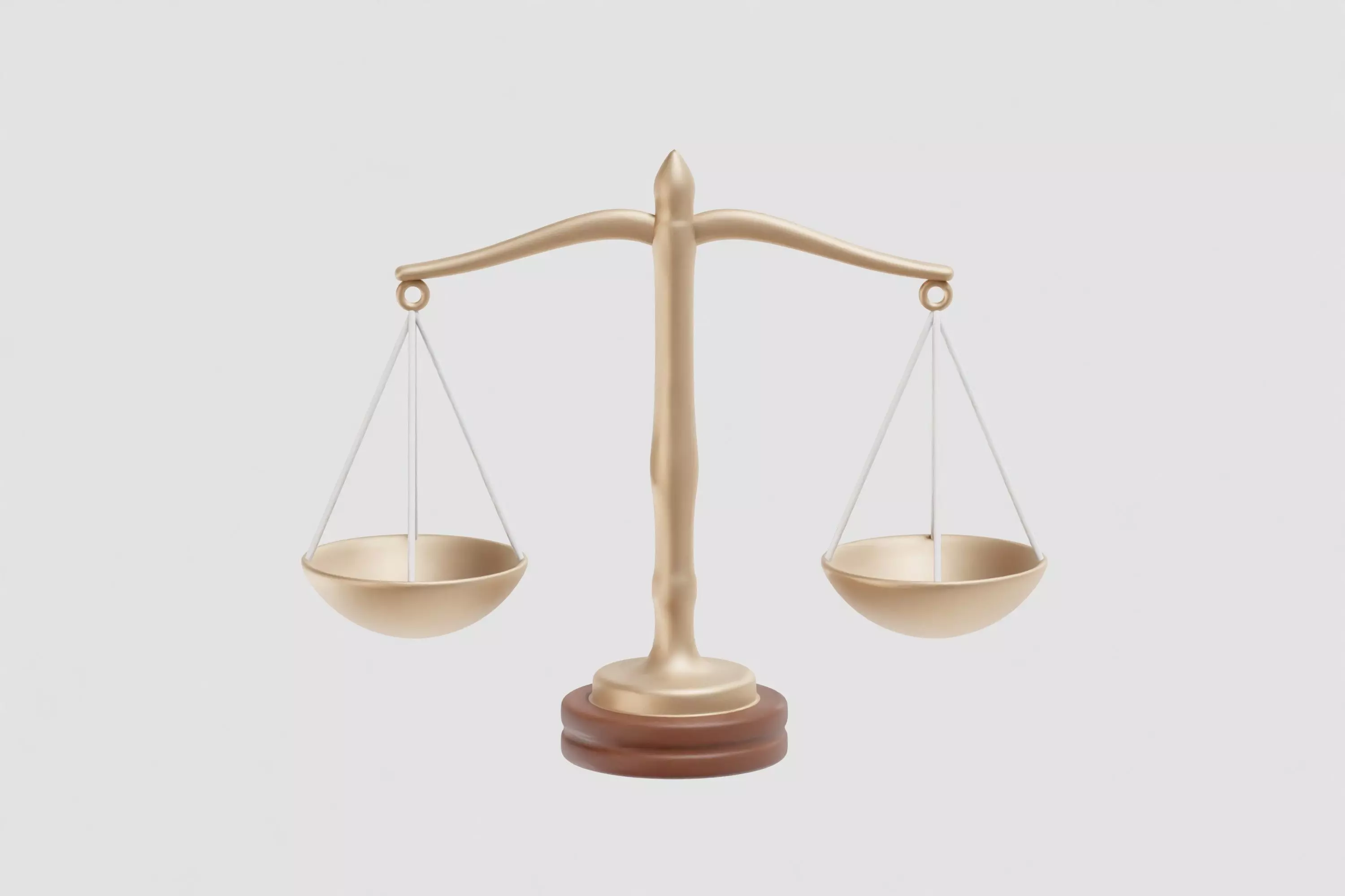 Scales of Justice Low-poly 3D model_0