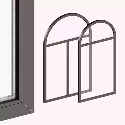Arched blank window