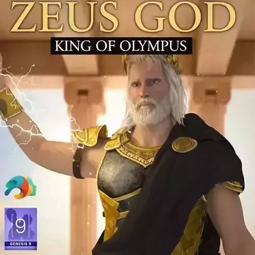 Zeus God for Genesis 9 3D model