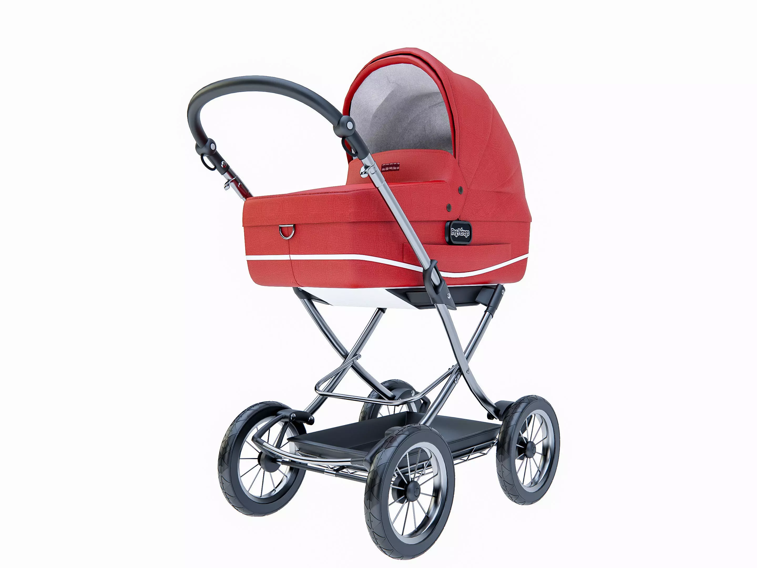 Baby stroller 4 3D model_11