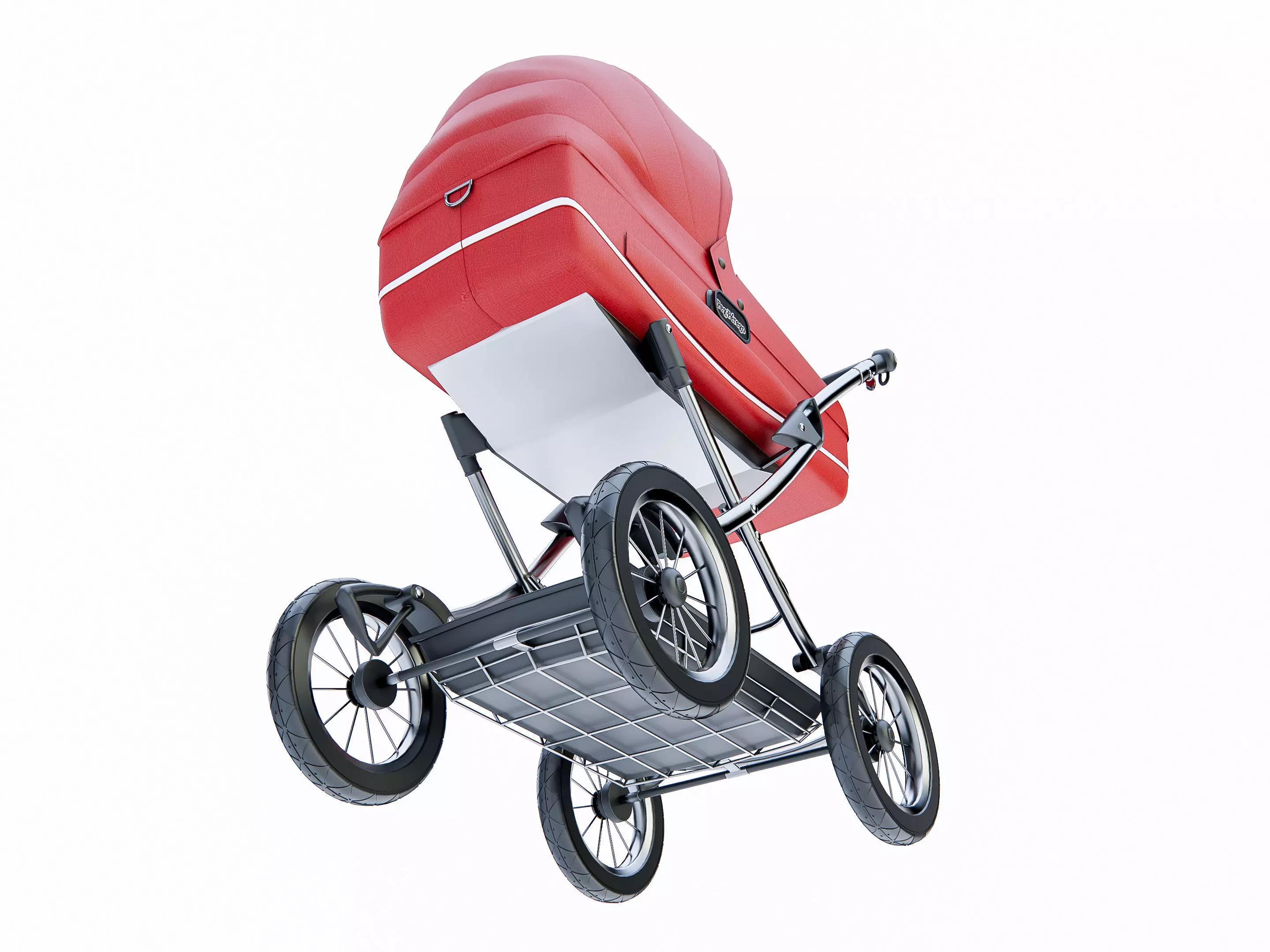 Baby stroller 4 3D model_8