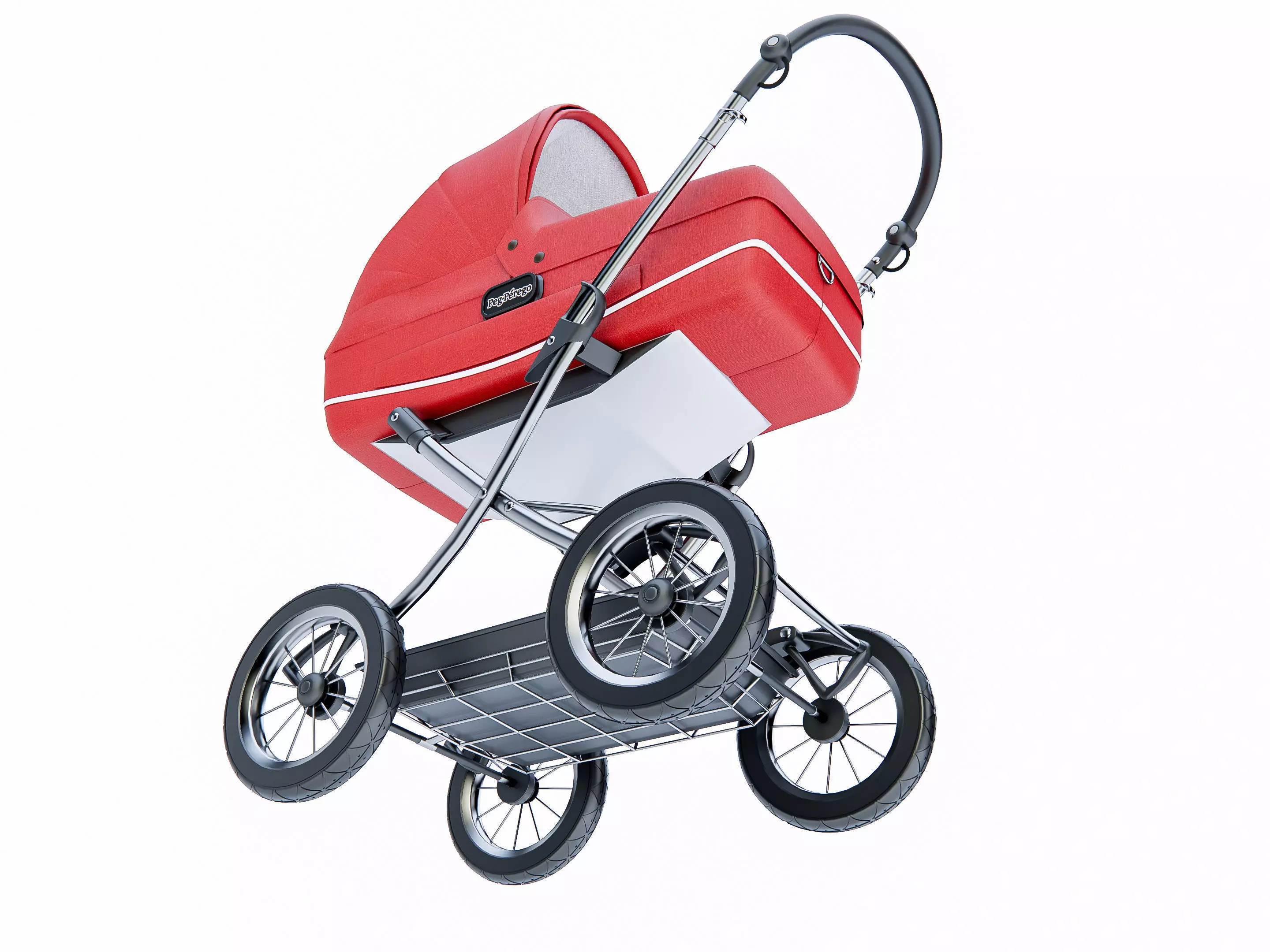 Baby stroller 4 3D model_9