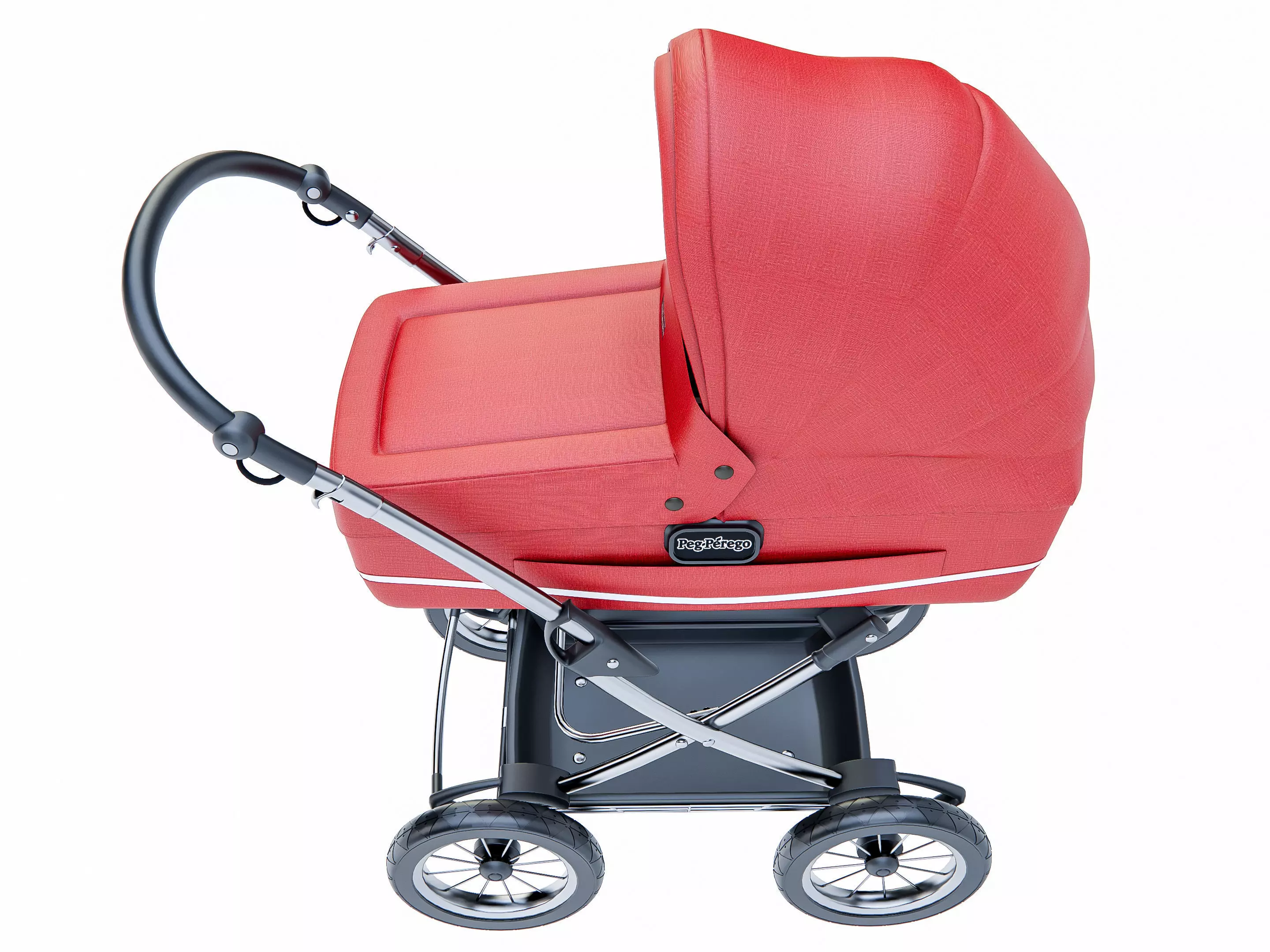 Baby stroller 4 3D model_2