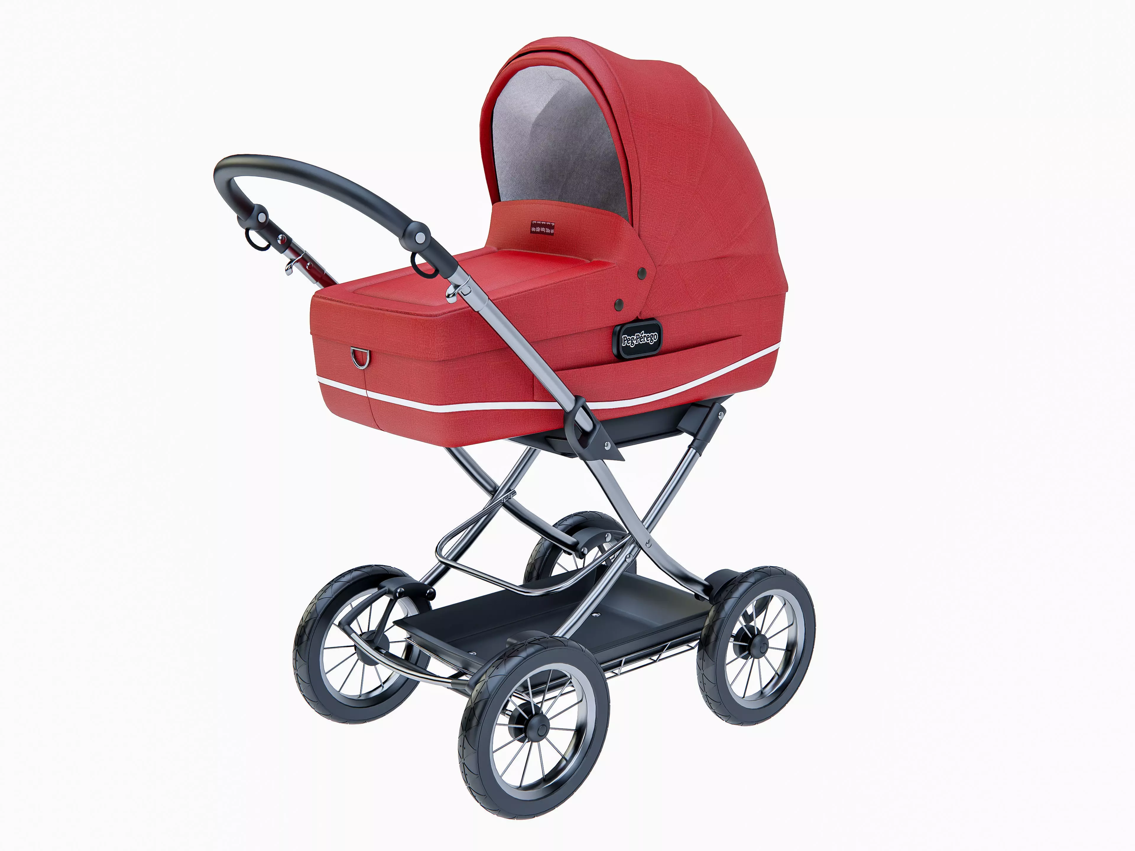 Baby stroller 4 3D model_0