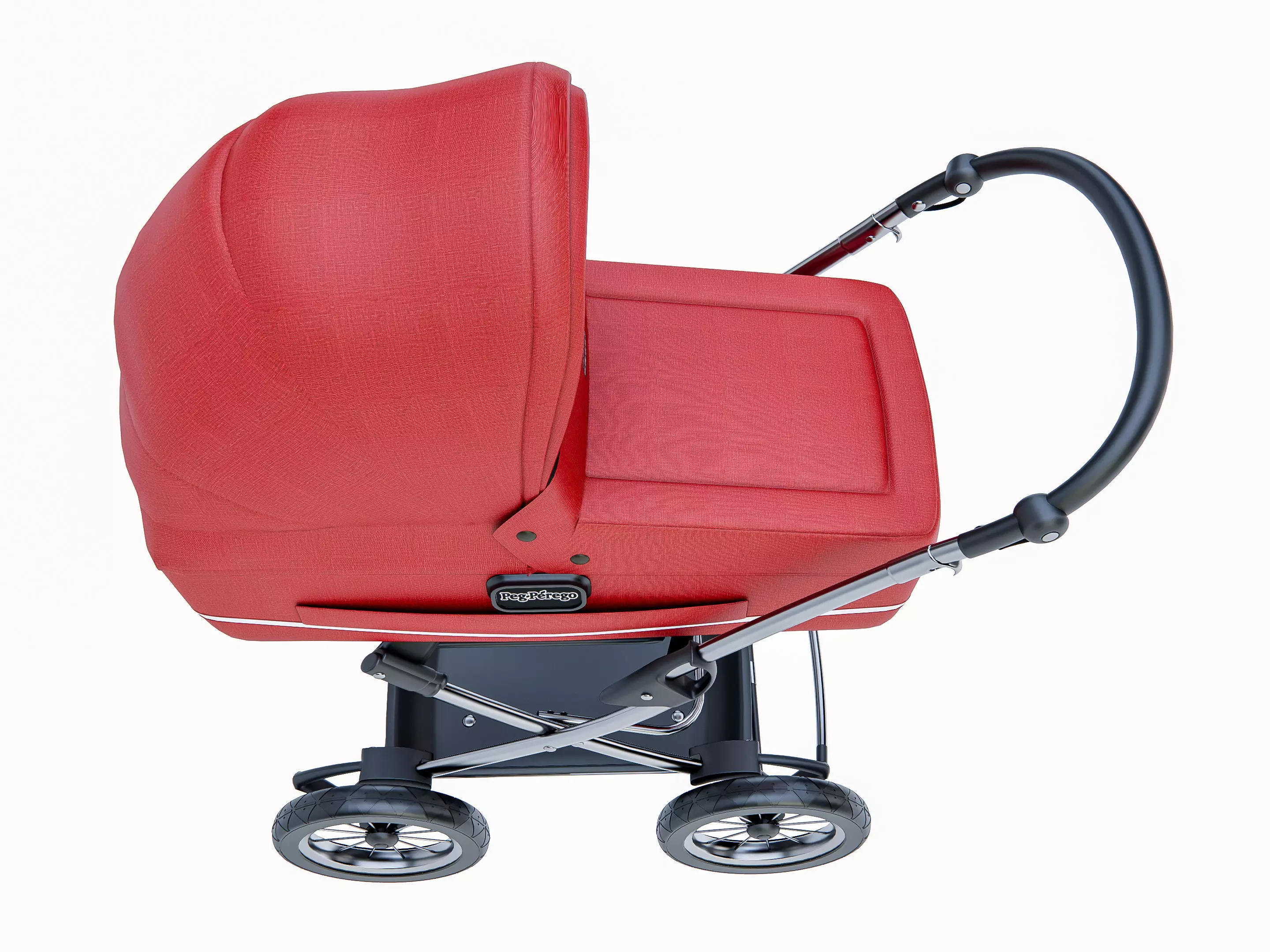 Baby stroller 4 3D model_3