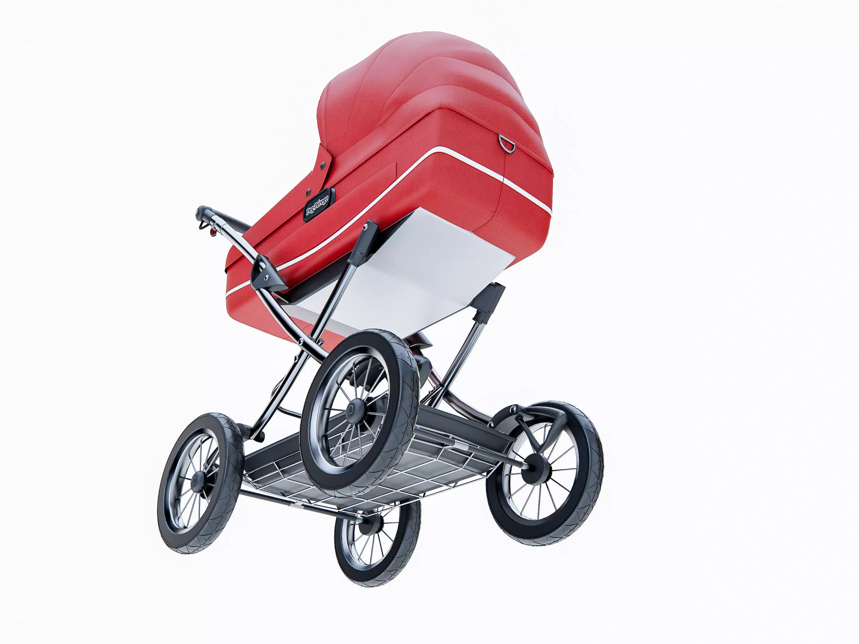 Baby stroller 4 3D model_7