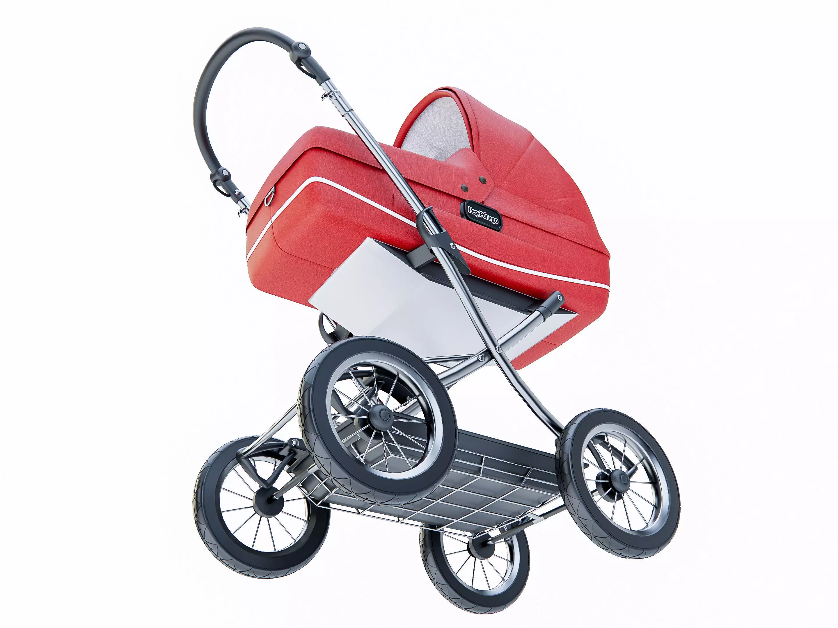 Baby stroller 4 3D model_10