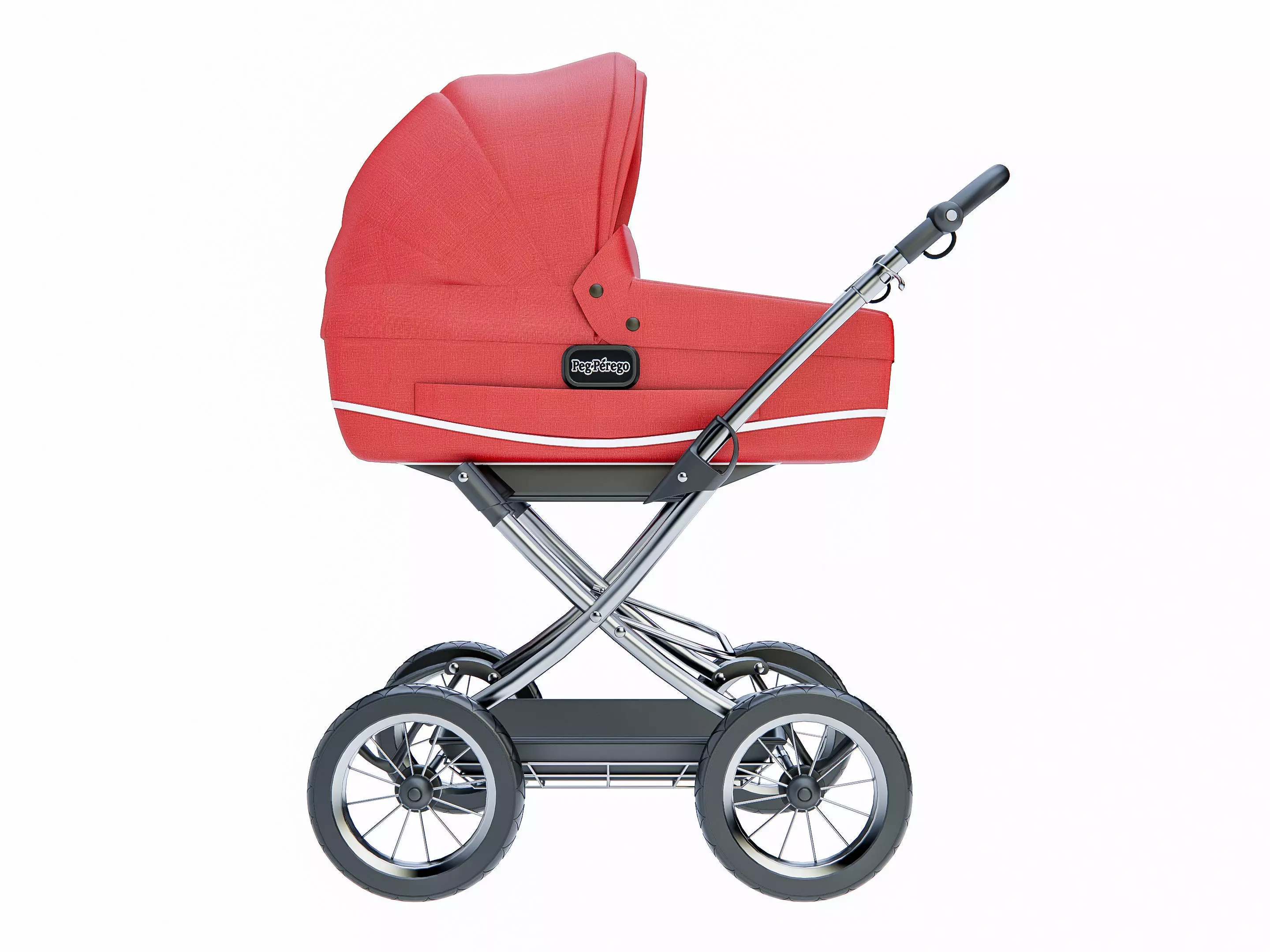 Baby stroller 4 3D model_17