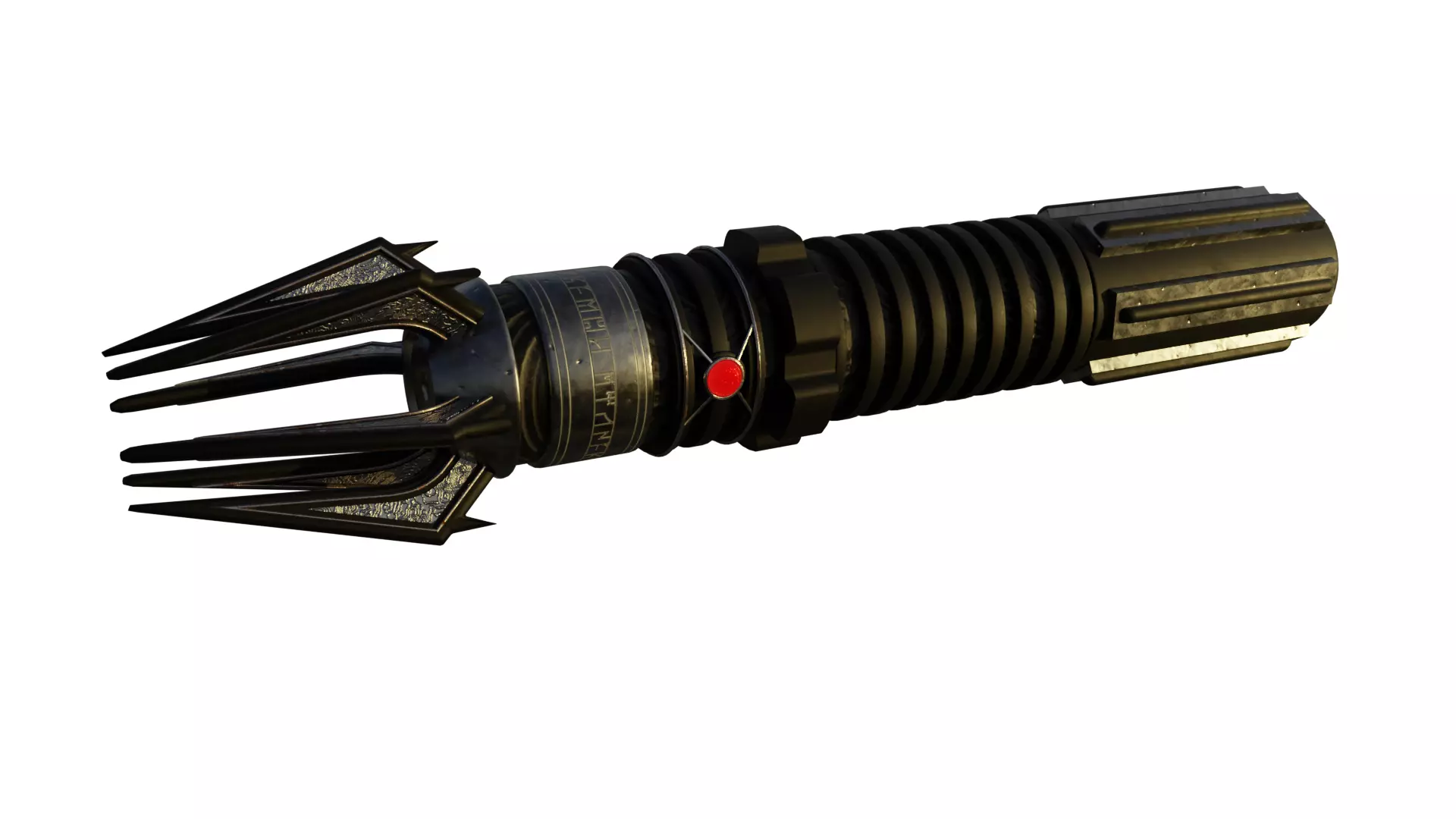 Exar Kun Lightsaber pack Low-poly 3D model_0