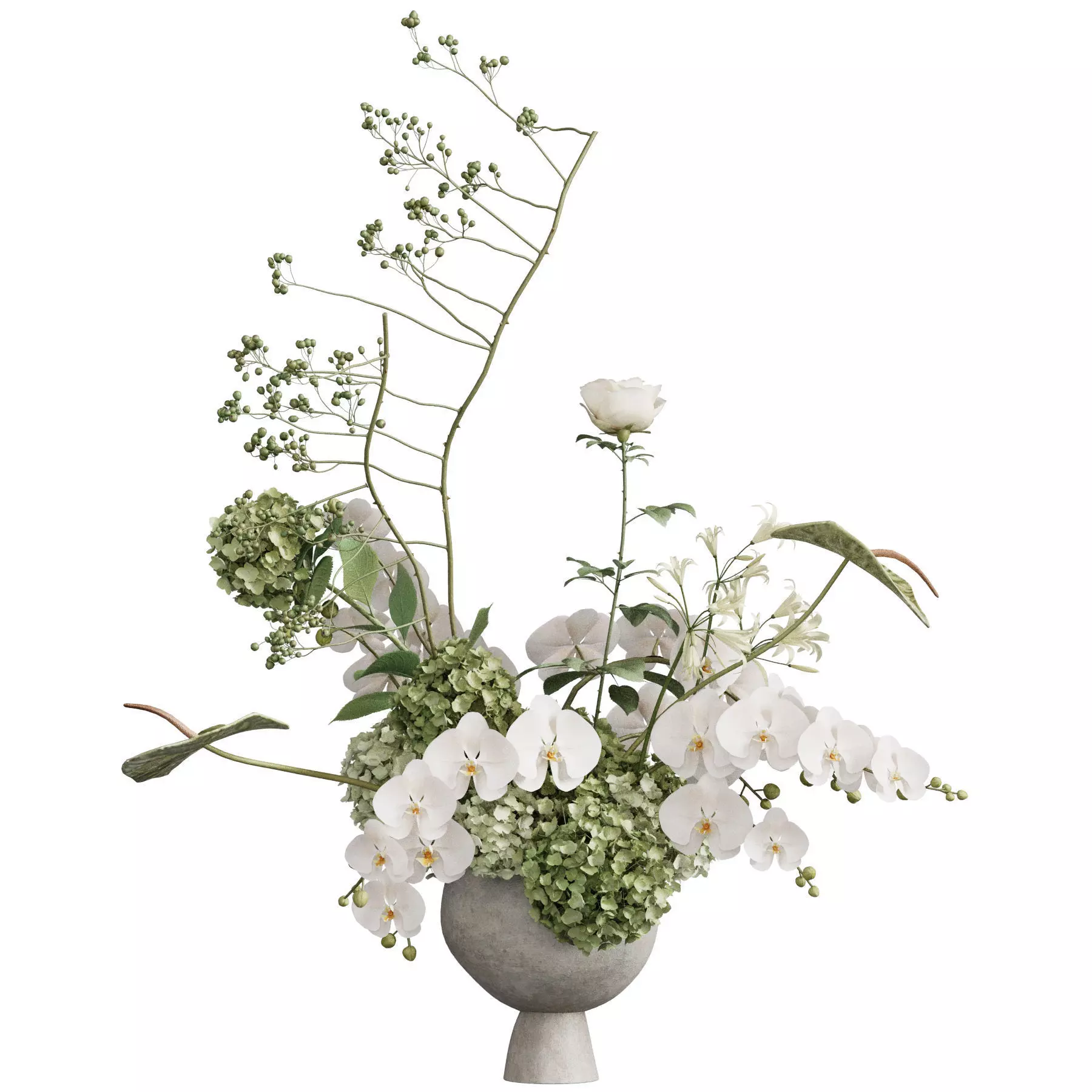 Flower In Vase 91 3D model_1