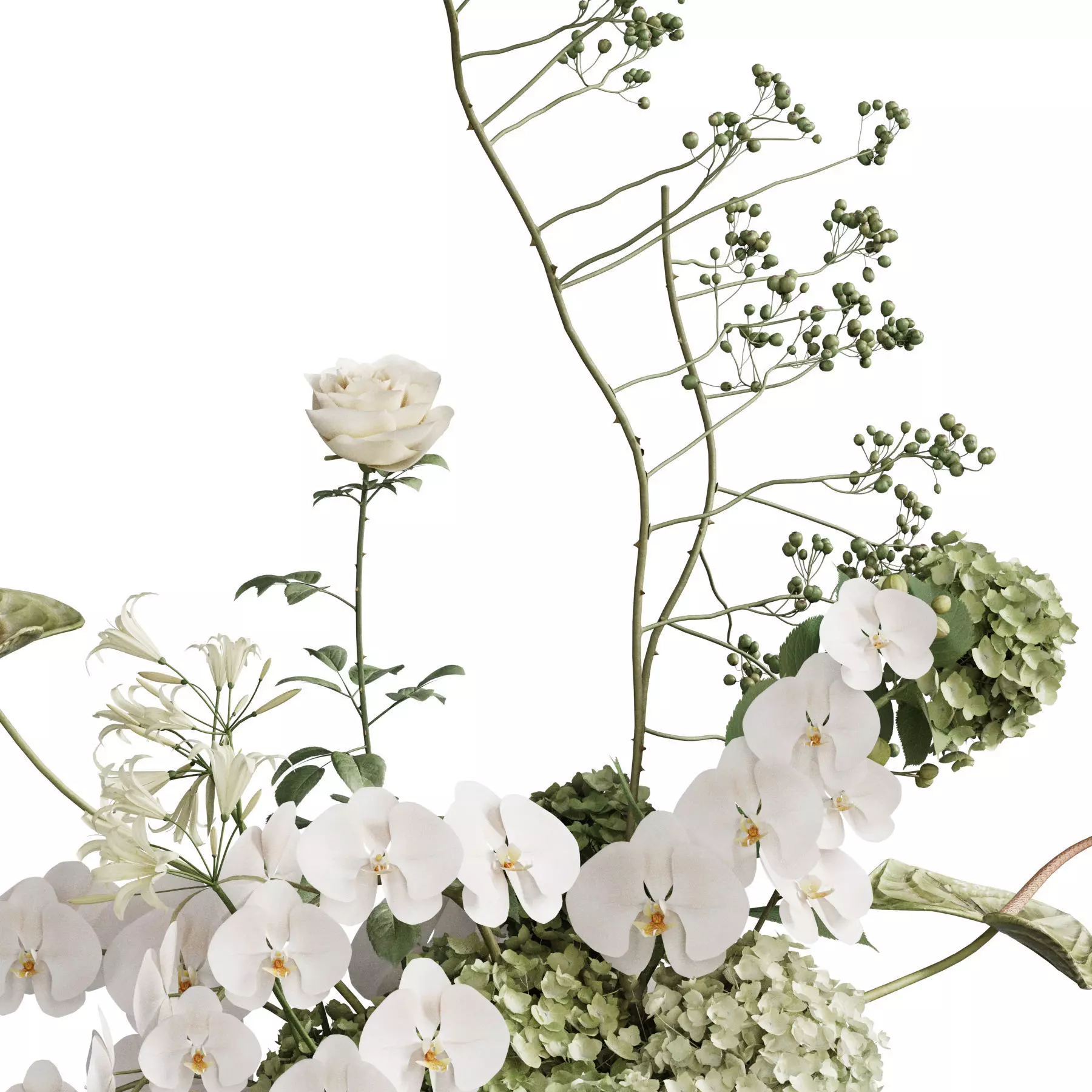 Flower In Vase 91 3D model_4